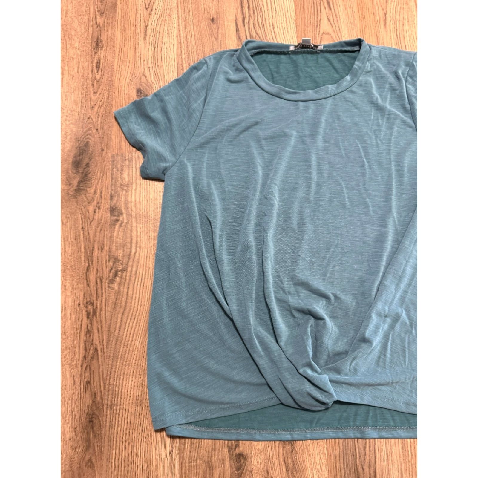 Vintage Green Envelope Shirt Women Medium Green Short Sleeve Casual Basic Tee Size M / US 6-8 / IT 42-44 - 4 Thumbnail