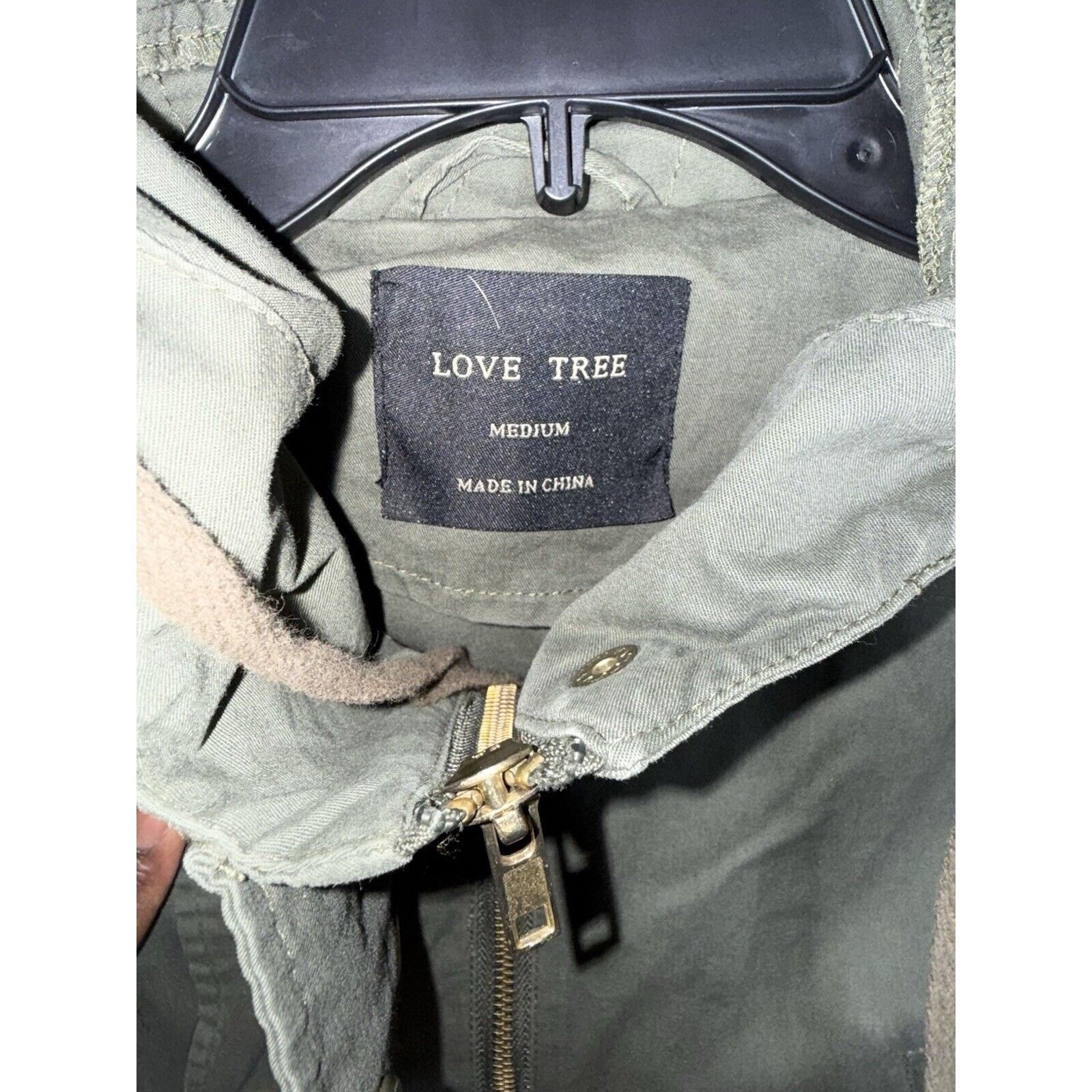 & Other Stories Love Tree Anorak Military Jacket Womens Large Hooded Parka Size L / US 10 / IT 46 - 4 Thumbnail