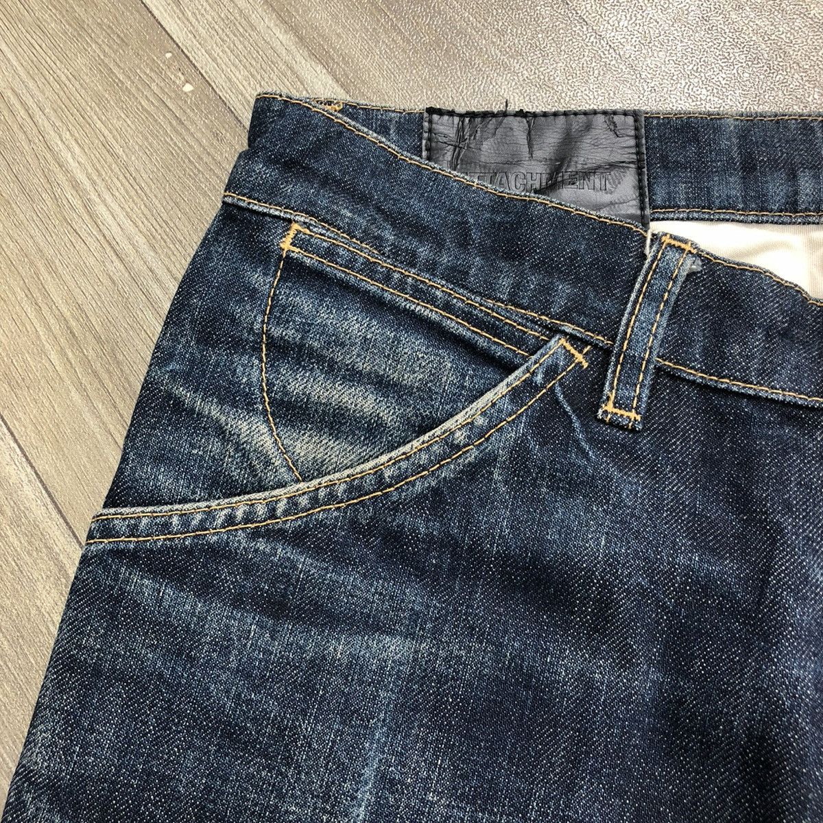 Attachment × Kazuyuki Kumagai Attachment × Le Grande Bleu (L.G.B.) 🇯🇵 2000s Attachment Lgb Gothic Goa Punk Style Curve Leg Jeans Size US 30 / EU 46 - 7 Thumbnail