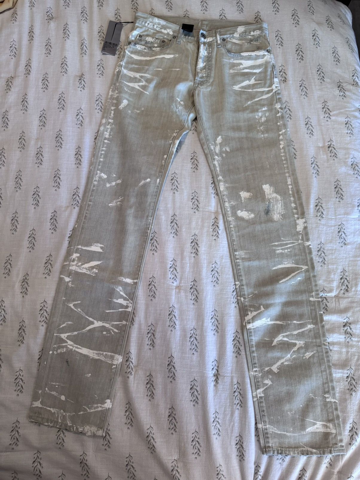 Dior Dior Paint Splatter Pants Size US 31 - 1 Thumbnail