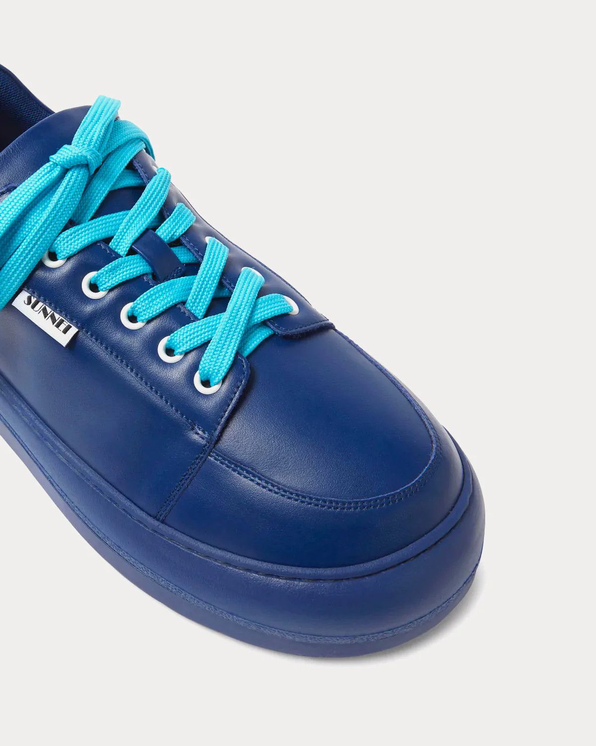 Sunnei o1mle0925 Unisex Dreamy Leather Shoes in Blue Size US 6 / EU 39 - 5 Thumbnail