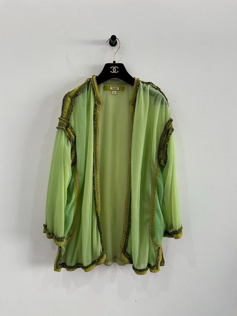Chanel Fluorescent Green Women's Shirt Jacket -2505 Size S / US 4 / IT 40 - 2 Thumbnail