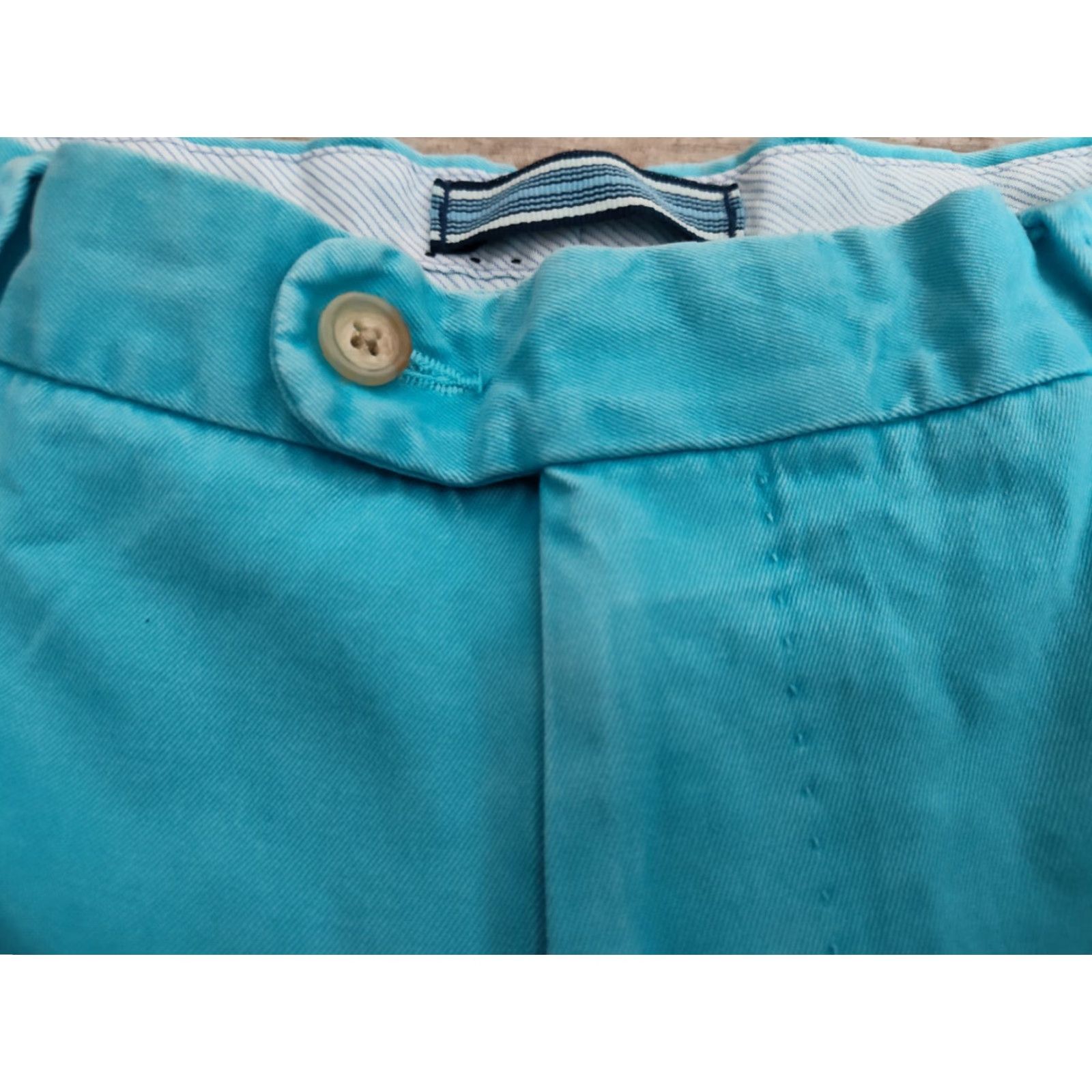 Peter Millar VINTAGE? No, Peter Millar Winston Chino Short Mens 34 Waist 9" Inseam Blue Canvas Cotton Casual Modern Regular Mens Size US 34 / EU 50 - 5 Thumbnail