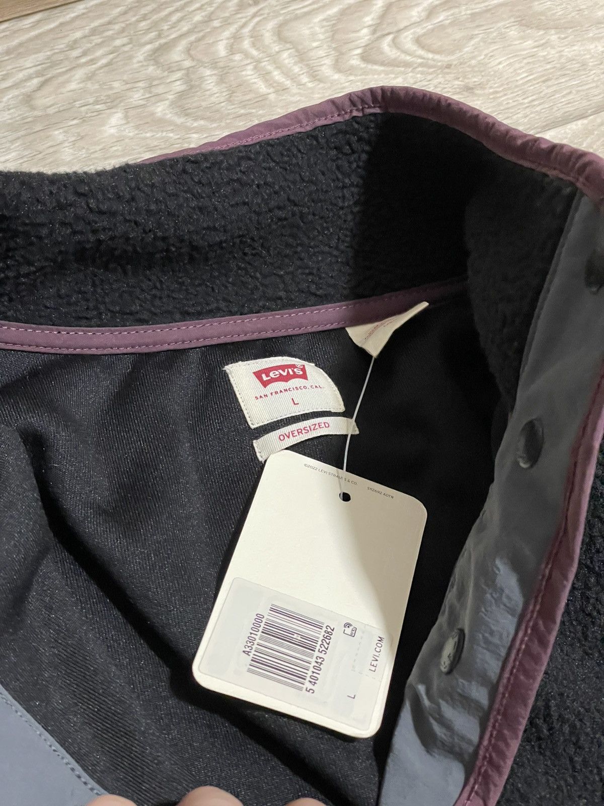 Levi's × Vintage Levi’s Fleece Sherpa Jacket Black Size US L / EU 52-54 / 3 - 3 Thumbnail
