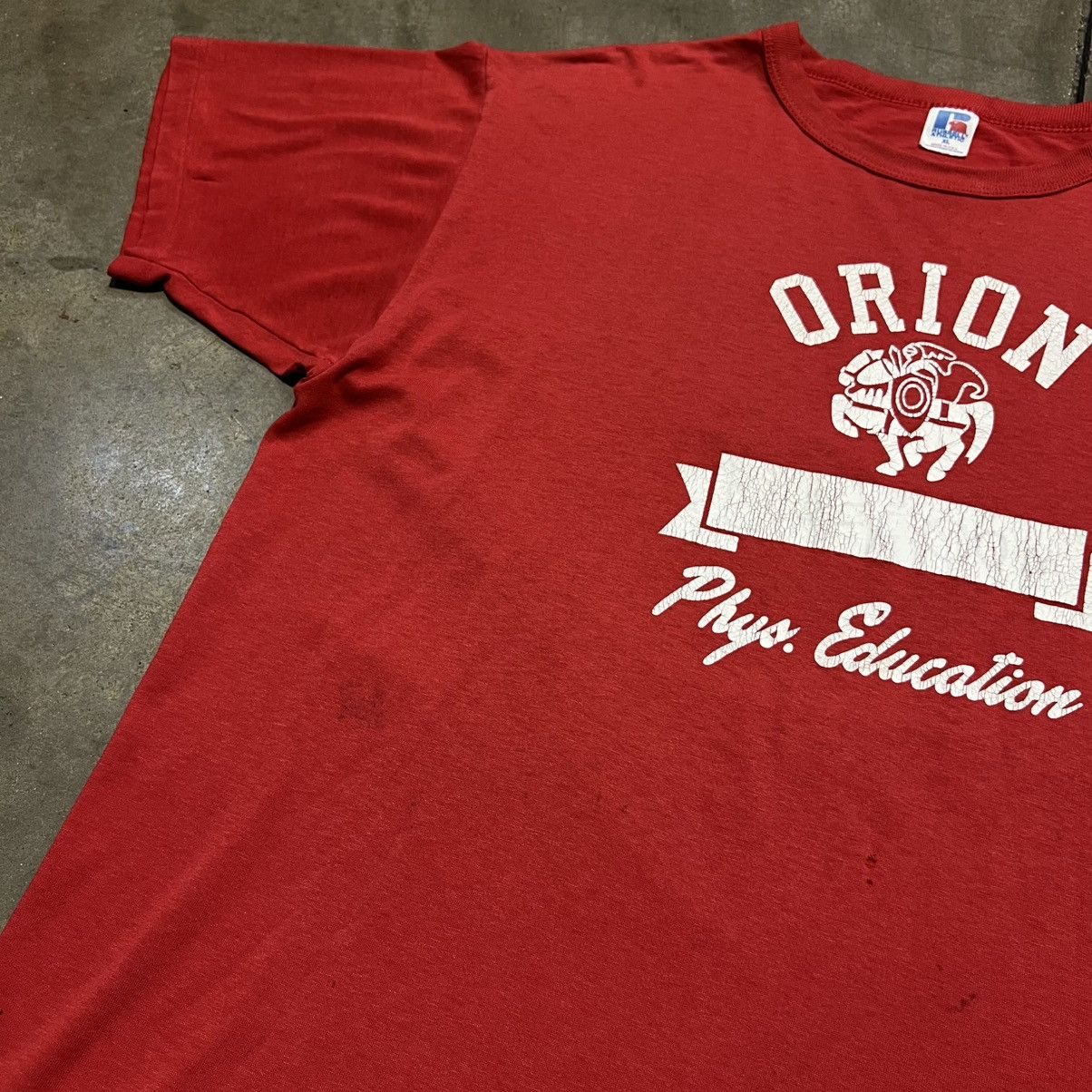 Russell Athletic Vintage 80s Russell Athletic Orion Phys Ed Graphic Tee USA Size US XL / EU 56 / 4 - 4 Thumbnail