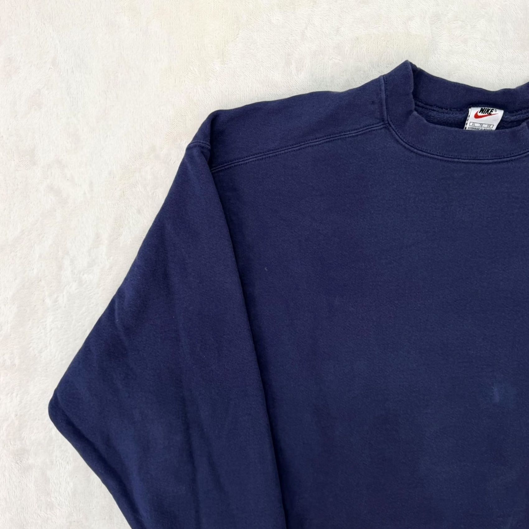 Nike VINTAGE Nike Sweatshirt Mens XL Blue Fleece Crewneck Pullover Swoosh Logo Size US XL / EU 56 / 4 - 6 Thumbnail