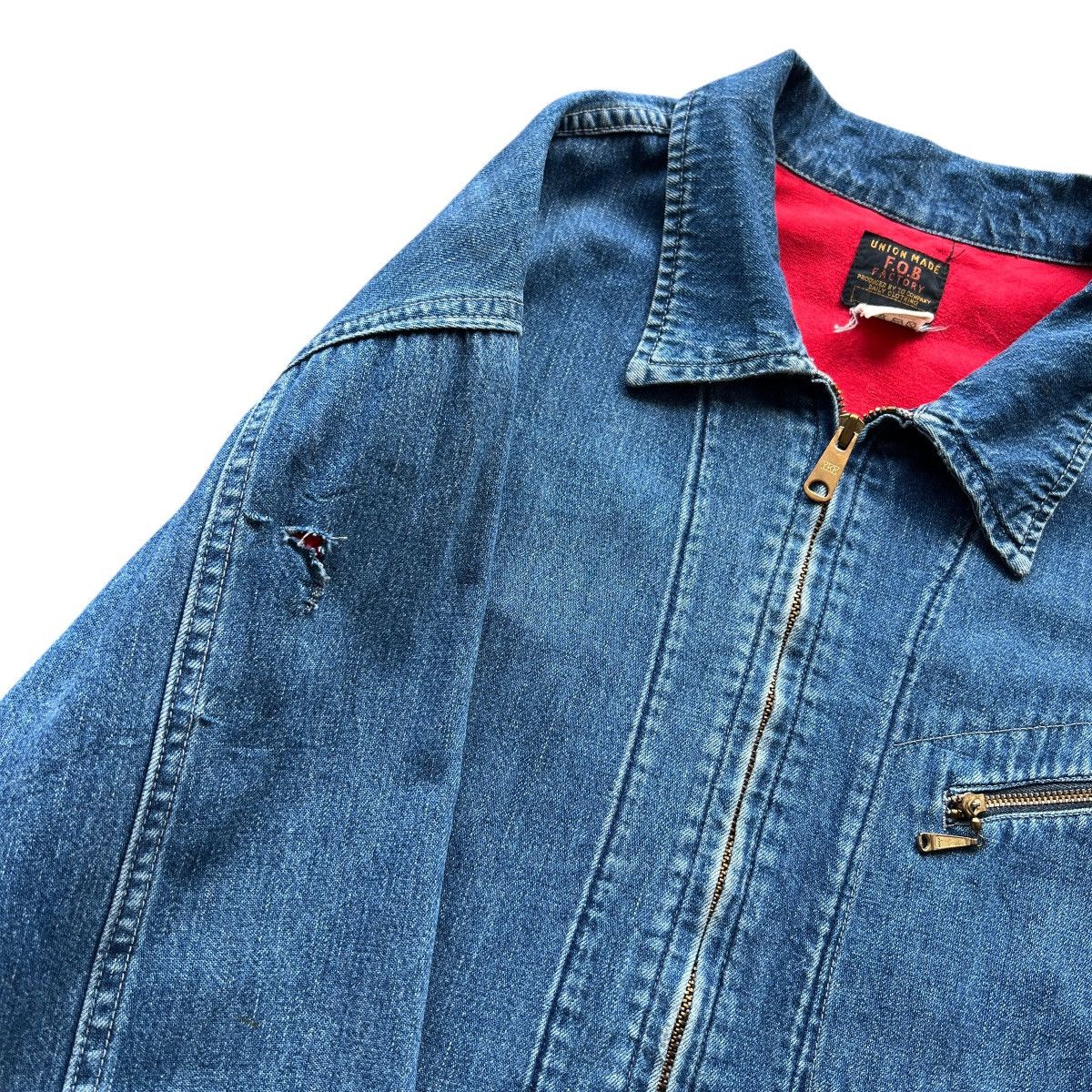 FOB Factory 🔥 Fob Factory Union Made Denim Trucker Jacket Size US S / EU 44-46 / 1 - 14 Thumbnail