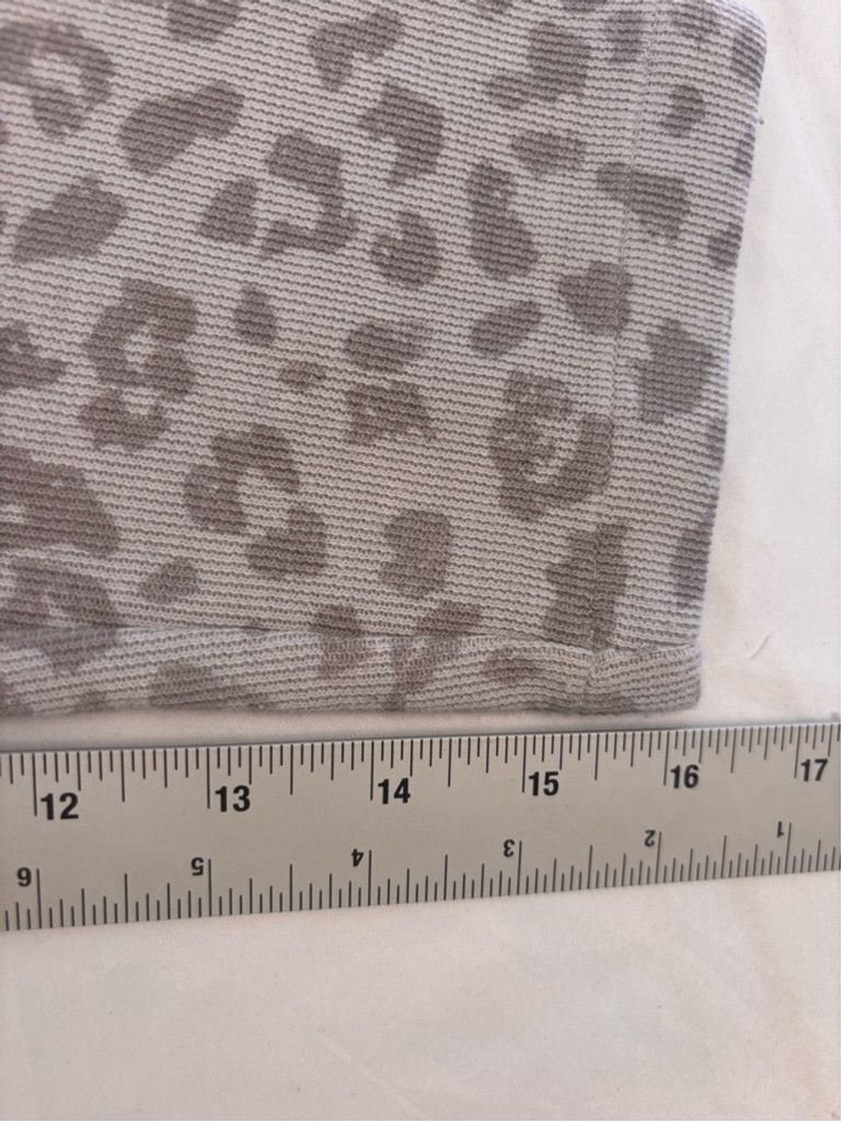 Sonoma Women's Sonoma Top XL Gray Leopard Print Long Sleeve Size XL / US 12-14 / IT 48-50 - 11 Thumbnail