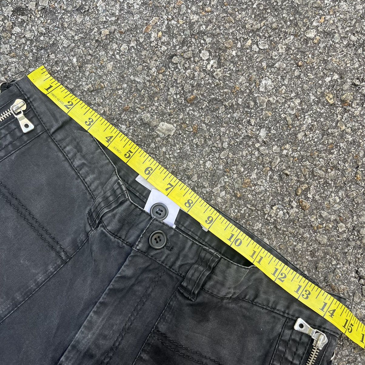 If Six Was Nine Cargo Faded Black Bondage Pants Buona Giornata Size US 29 - 7 Thumbnail
