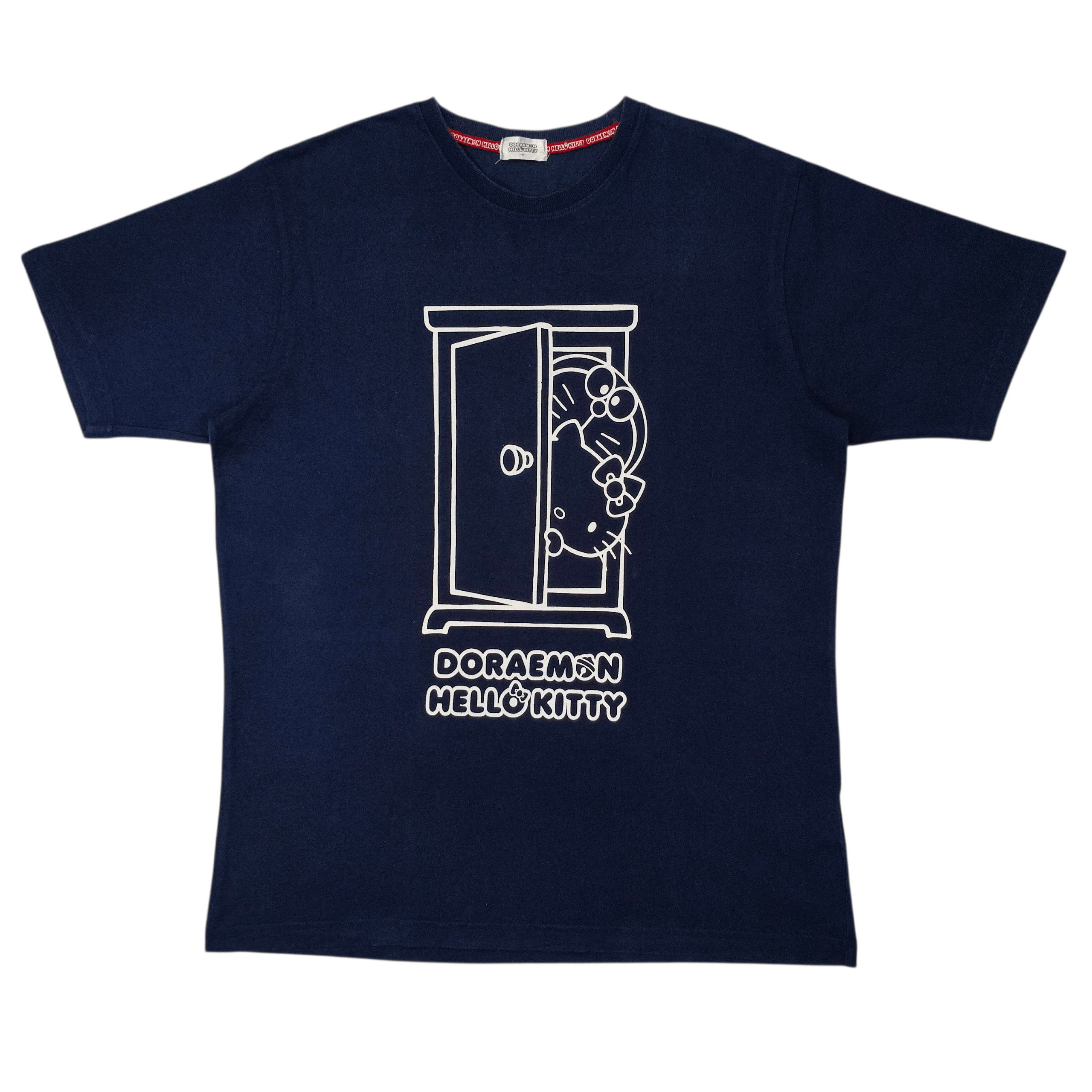 Cartoon Network Doraemon x Hello Kitty Big Logo Blue Tee Shirt Size US XL / EU 56 / 4 - 1 Thumbnail