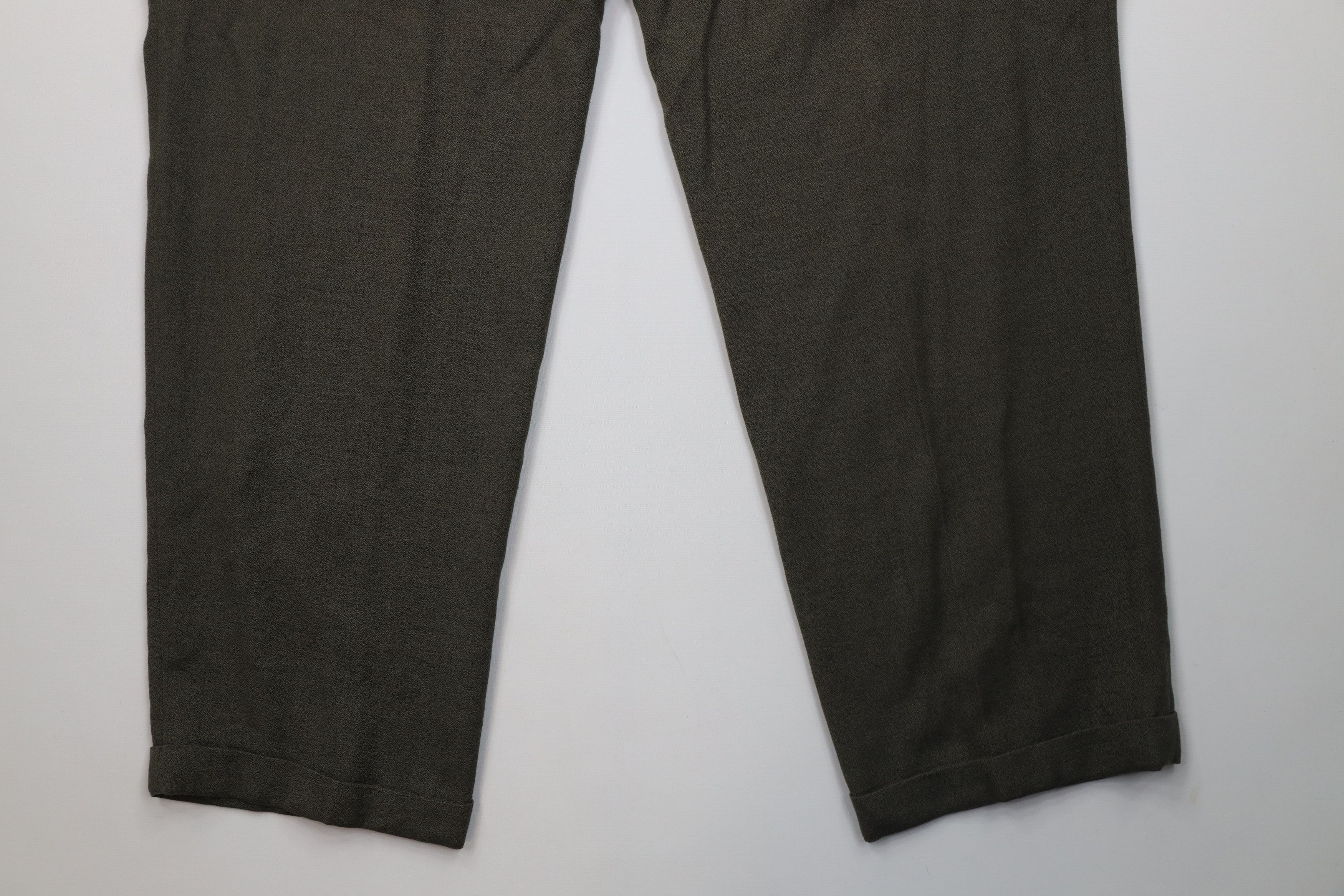 Vintage Vintage 90s Streetwear Wool Blend Knit Wide Leg Pants Size US 42 / EU 58 - 15 Thumbnail