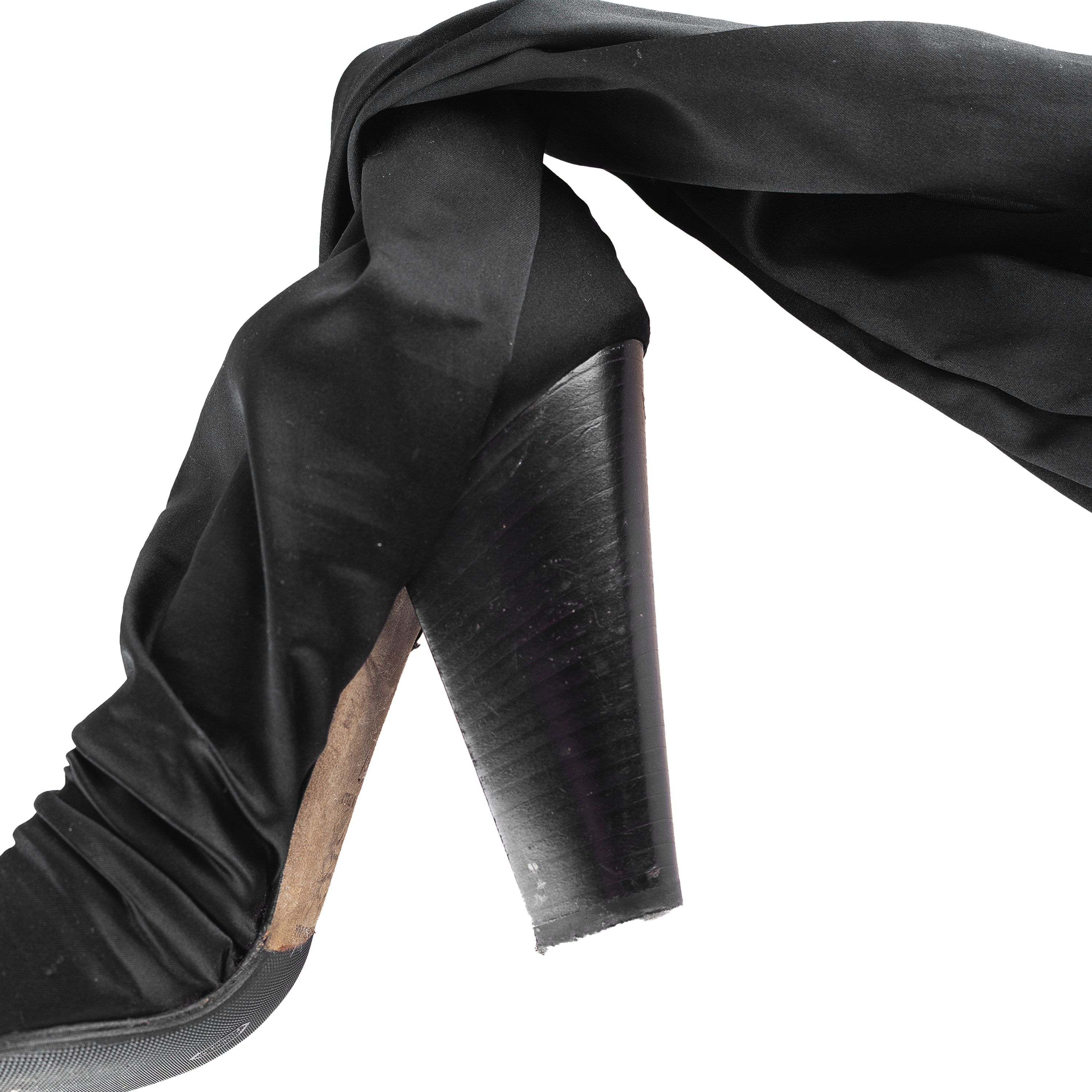 Dolce & Gabbana Dolce & Gabbana Vintage Black High-Stock Stretch Silk Boots Size US 6 / IT 36 - 11 Thumbnail