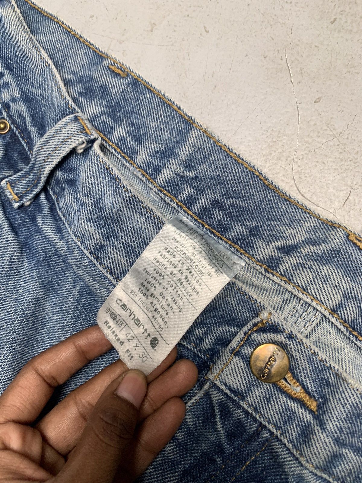 Carhartt Vintage carhartt double knee denim Size US 42 / EU 58 - 3 Thumbnail