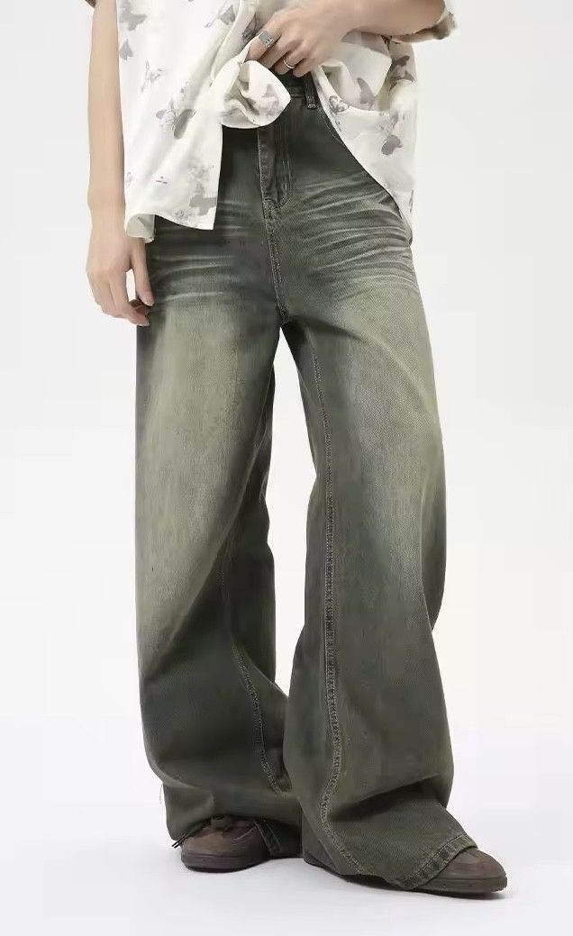 Japanese Brand × Vintage Men Straight Wide Leg Denim Size US 28 / EU 44 - 1 Thumbnail