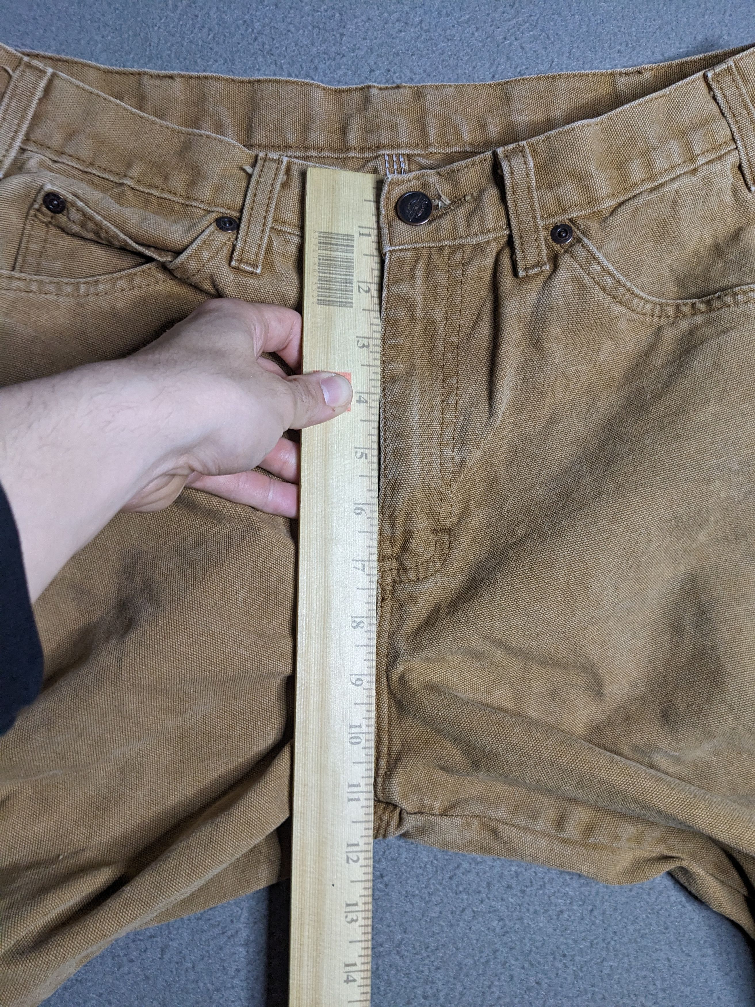 Dickies Dickies Carpenter Pants 30x30 Canvas Baggy Beige Distressed Size US 30 / EU 46 - 13 Thumbnail