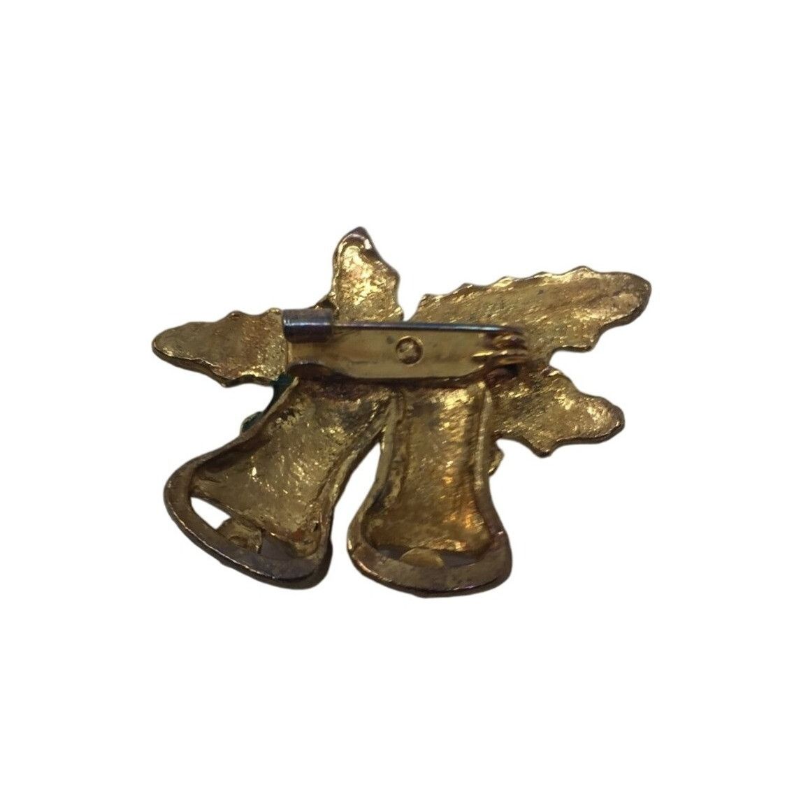 Other Vintage Christmas Holiday Bell Brooch/Pin (1.5'' x 1.5'') Size ONE SIZE - 2 Thumbnail
