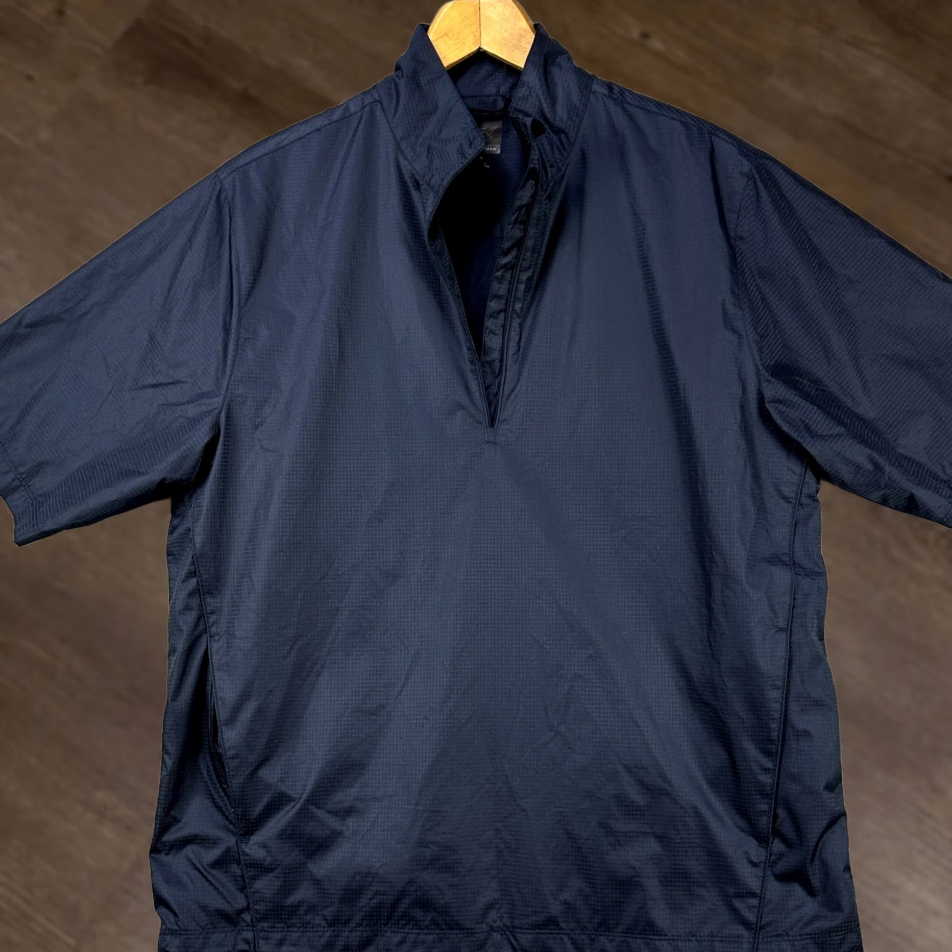 Logo 7 Greg Norman Golf Jacket Mens Medium Navy Blue Pullover Ripstop Short Sleeve Logo Size US M / EU 48-50 / 2 - 1 Thumbnail
