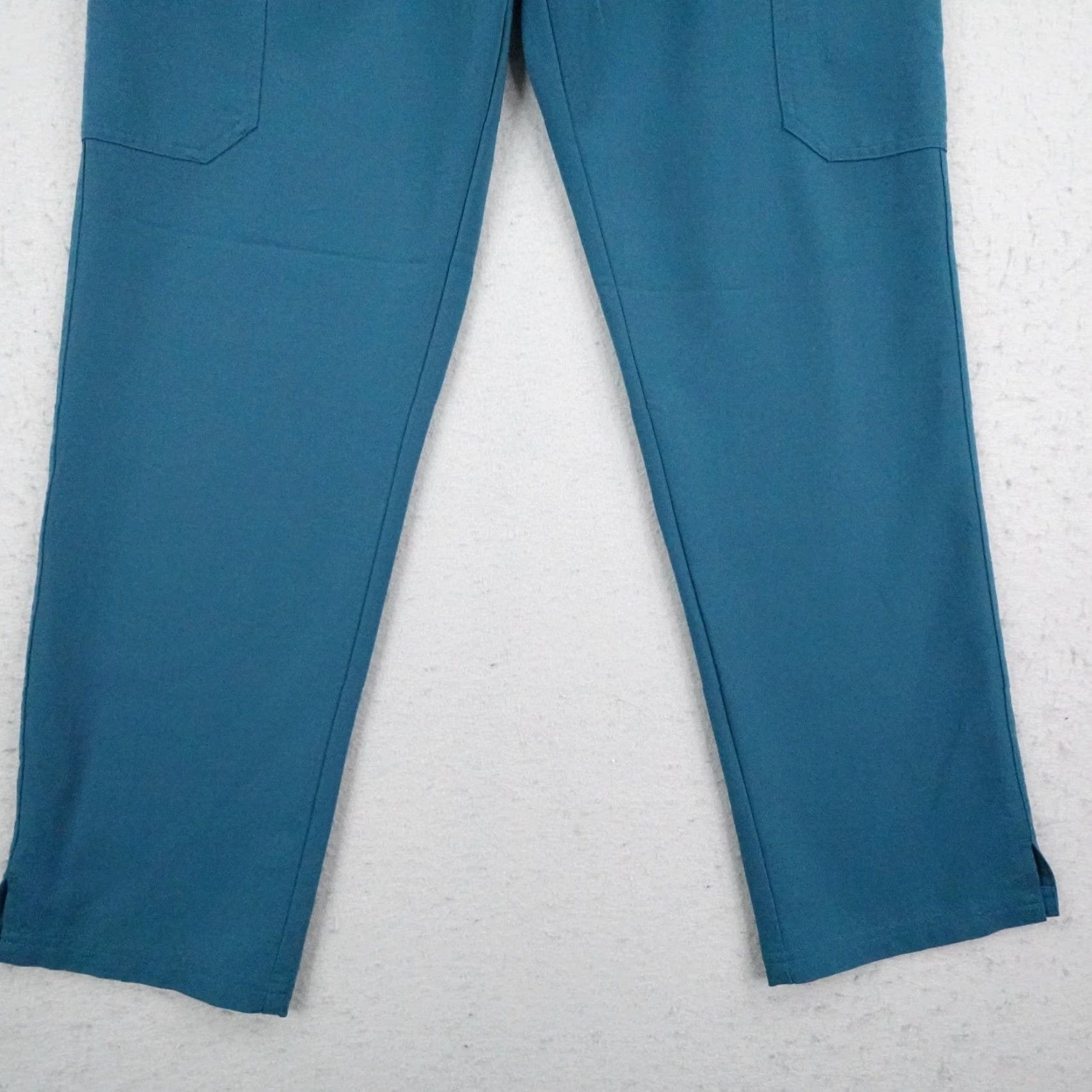 Vintage FIGS Pants Womens Large Blue Teal Yola Cargo Scrub Bottoms Nurse Medical 4911 Size 36" / US 14 / IT 50 - 3 Thumbnail