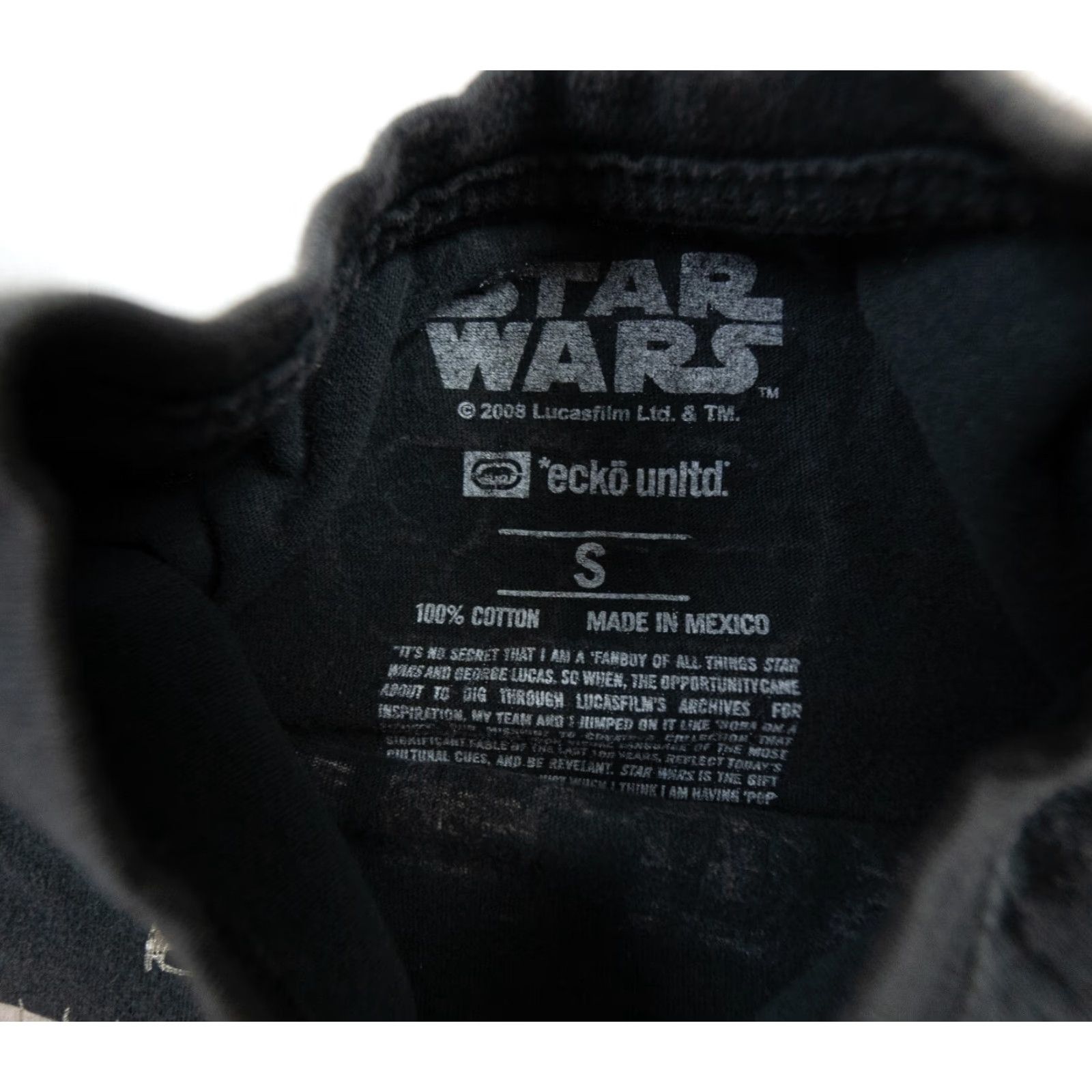 Ecko Unltd. Ecko Unltd x Star Wars T-Shirt Small Gray Jedi Dark Side Streetwear Mens Size US S / EU 44-46 / 1 - 5 Thumbnail