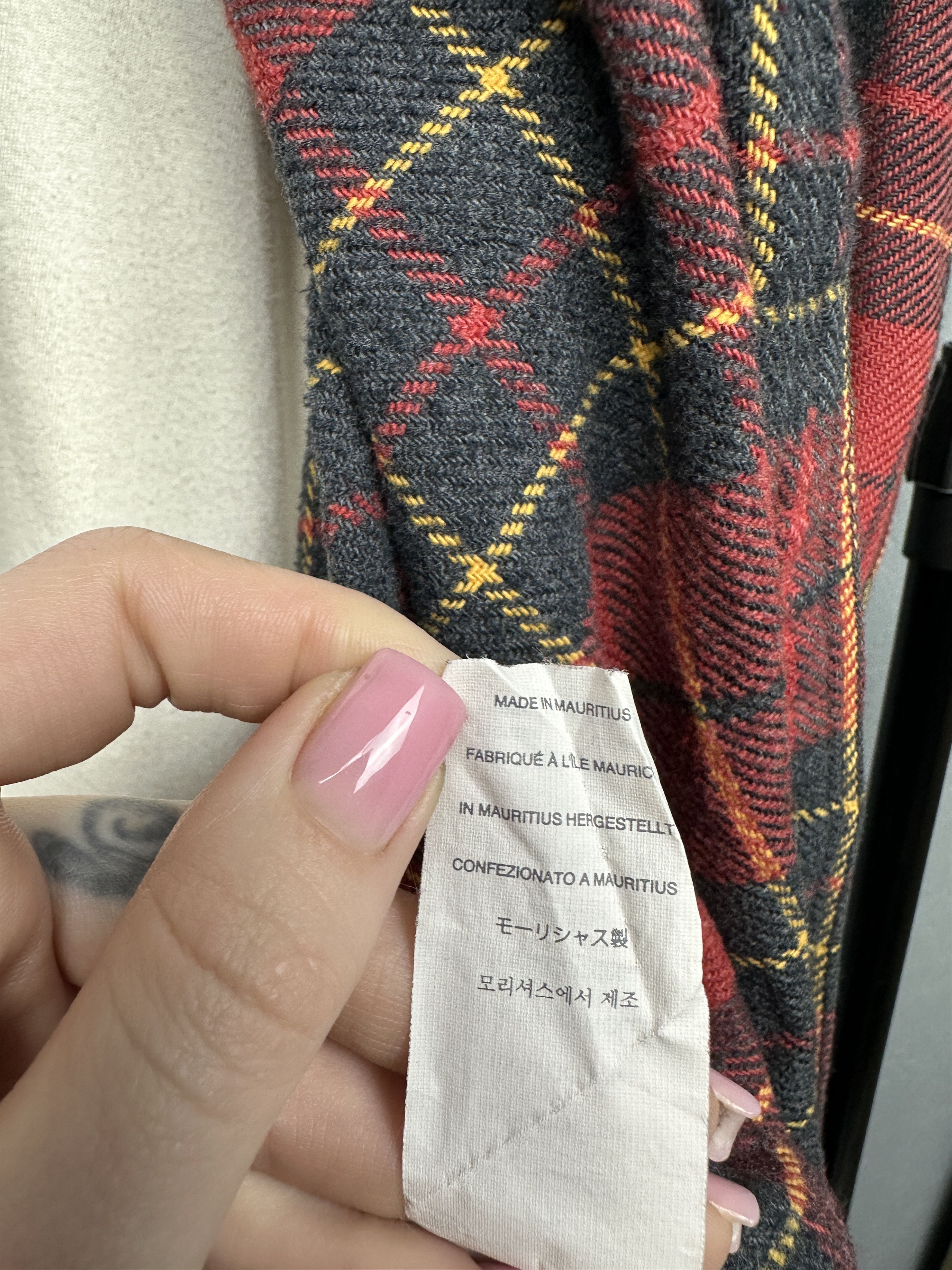 Wallace & Barnes Wallace & Barnes Mens Plaid Flannel Shirt Size US L / EU 52-54 / 3 - 5 Thumbnail