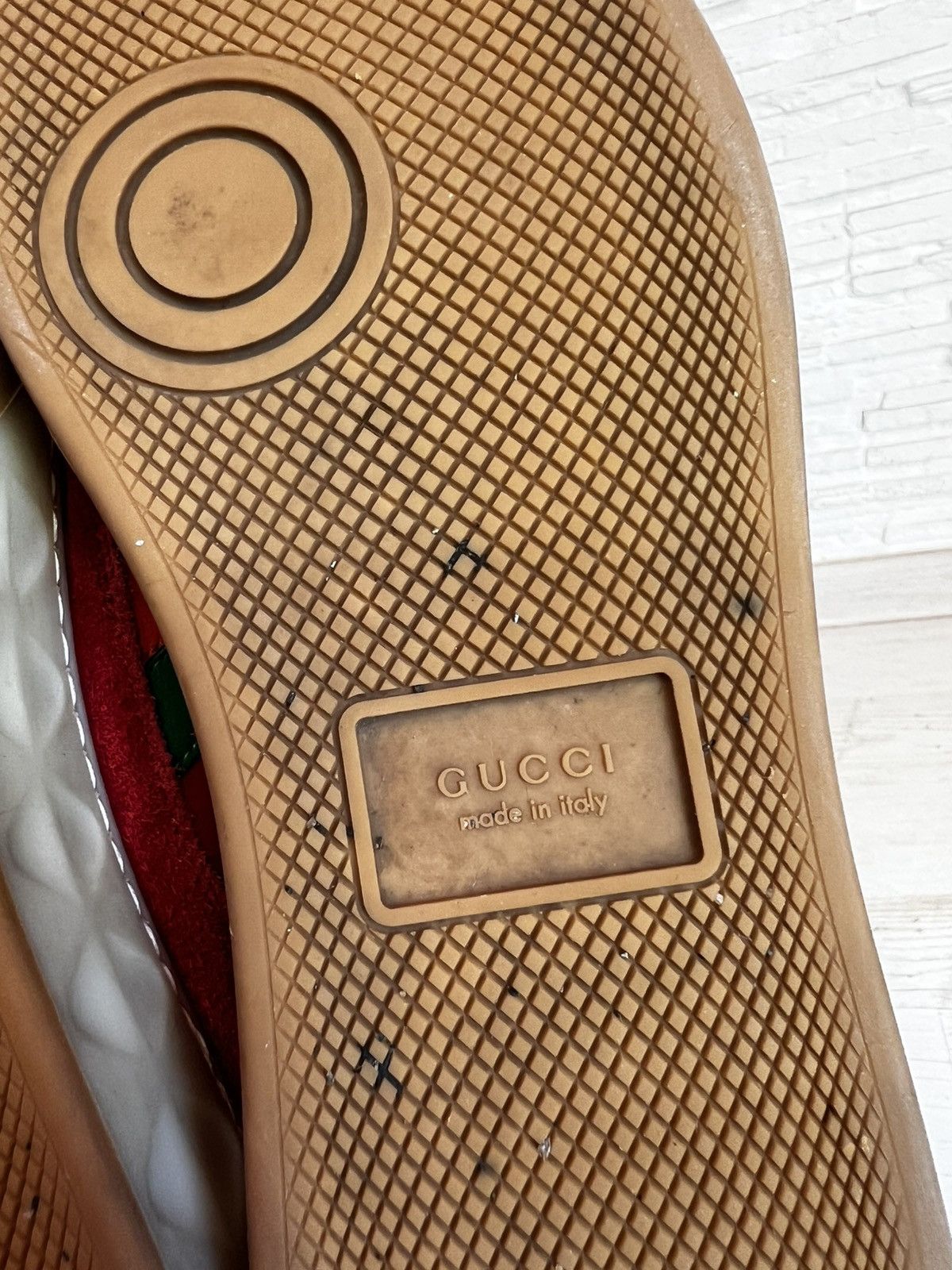 Gucci Gucci Red Suede Nylon Sneakers 494761 Size 38.5 / US 8.5 Size US 8.5 / IT 38.5 - 8 Thumbnail