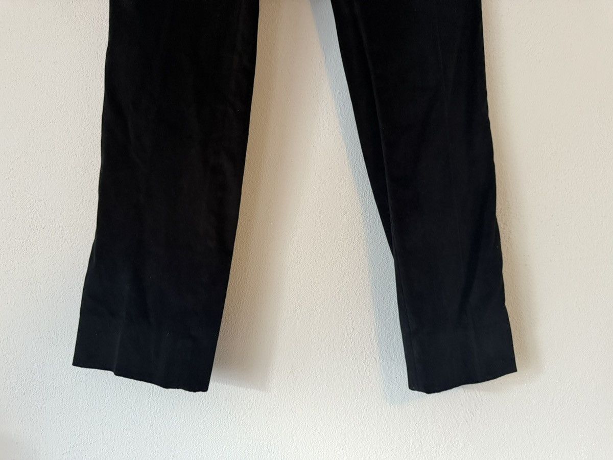 Yves Saint Laurent YSL Rive Gauche Black Velvet Straight Trousers Size US 32 / EU 48 - 4 Thumbnail