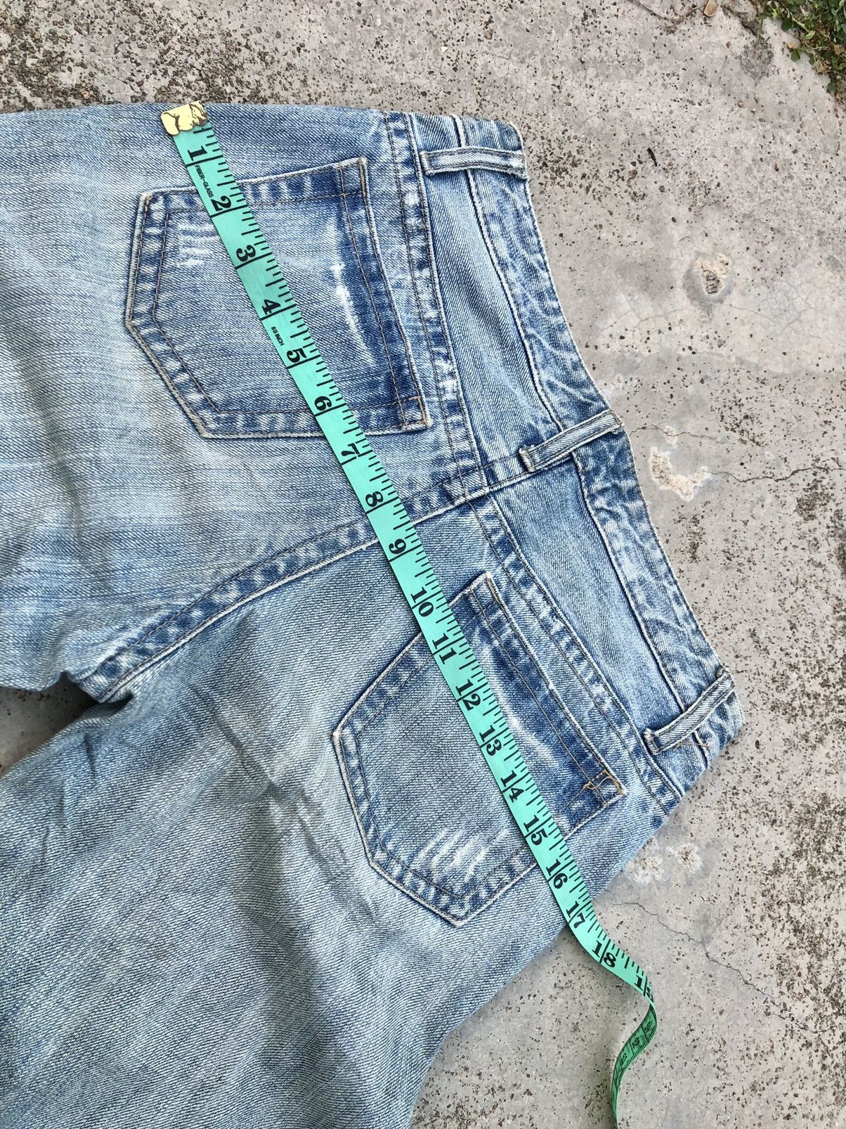 Japanese Brand FLARED⚡️⚡️ORIRIN JEANS DISTRESSED DENIM Size 28" / US 6 / IT 42 - 8 Thumbnail
