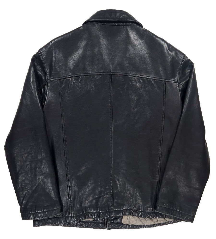 Brandini Brandini Lamb Leather Moto Jacket Minimalist Full Zip Size Size US L / EU 52-54 / 3 - 2 Thumbnail