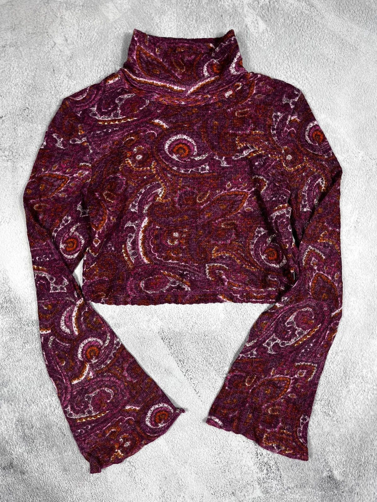 Vintage Vintage Y2K cropped flared sleeve knitted long sleeve size S Size S / US 4 / IT 40 - 4 Thumbnail
