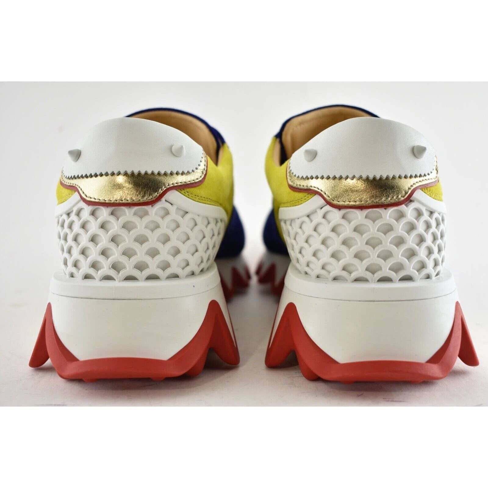 Christian Louboutin Christian Louboutin Blue Red Platform Low Top Sneaker 43 10 Size US 10 / EU 43 - 11 Thumbnail