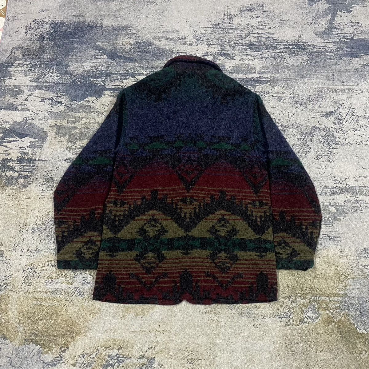 L.L. Bean × Native Vintage LL Bean Aztech Navajo Wool Jacket Size US M / EU 48-50 / 2 - 6 Thumbnail