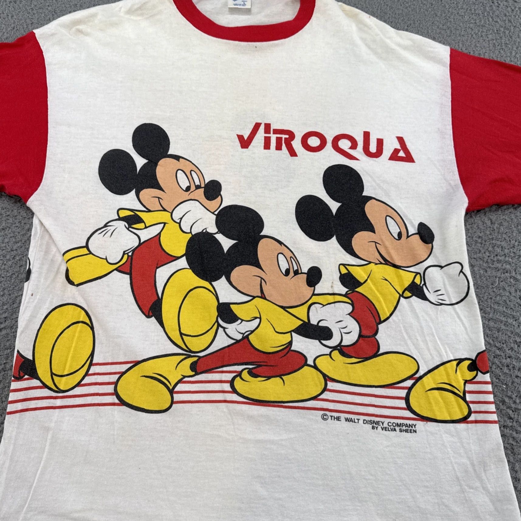 Doublet VTG Velva Sheen Mickey Moues Shirt Mens Wrap Around Double Sided 80s Size L Size US L / EU 52-54 / 3 - 2 Thumbnail
