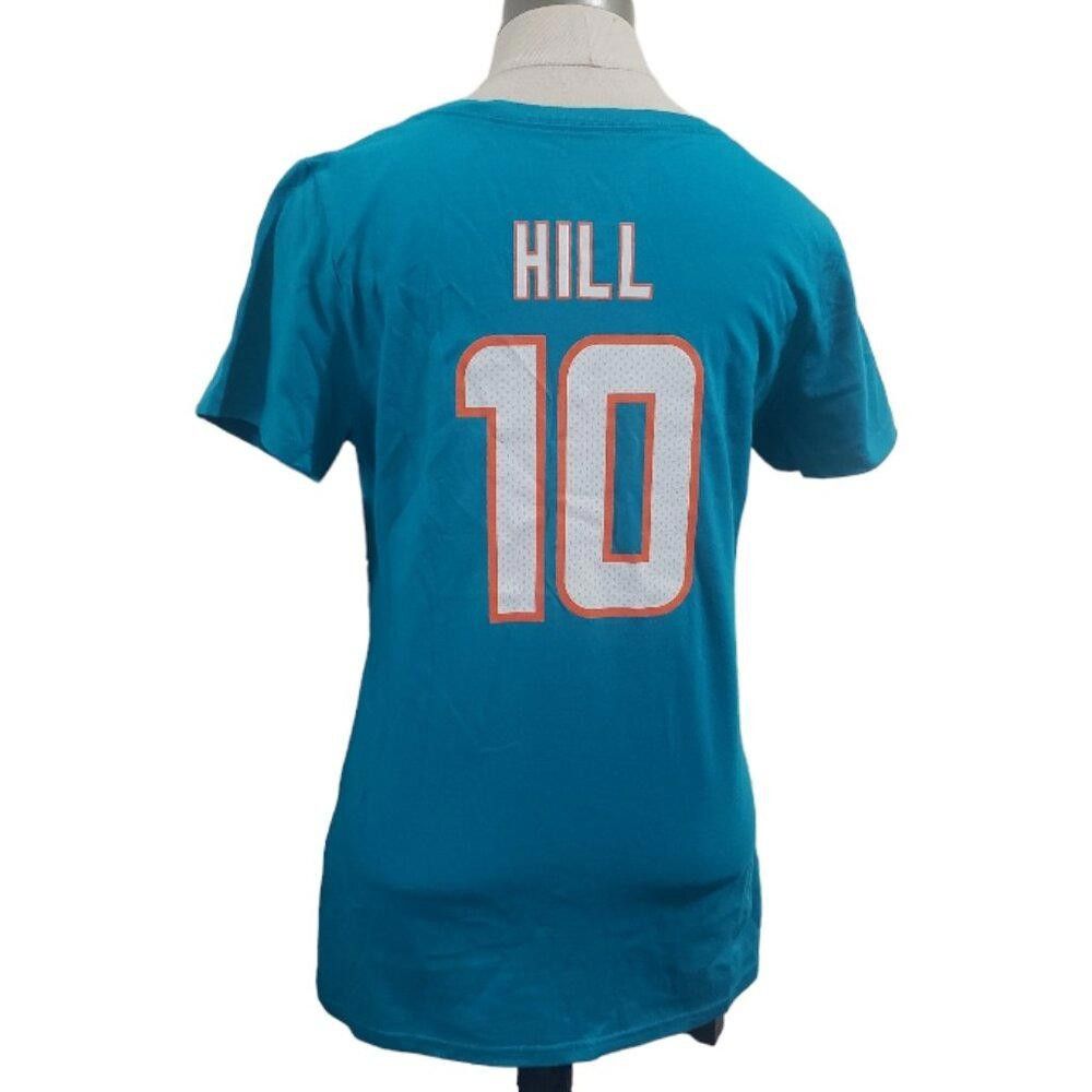 Designer CT1739 Miami Dolphins NWT Ladies T-Shirt #10 Tyreek Hill S/P Size S / US 4 / IT 40 - 3 Thumbnail