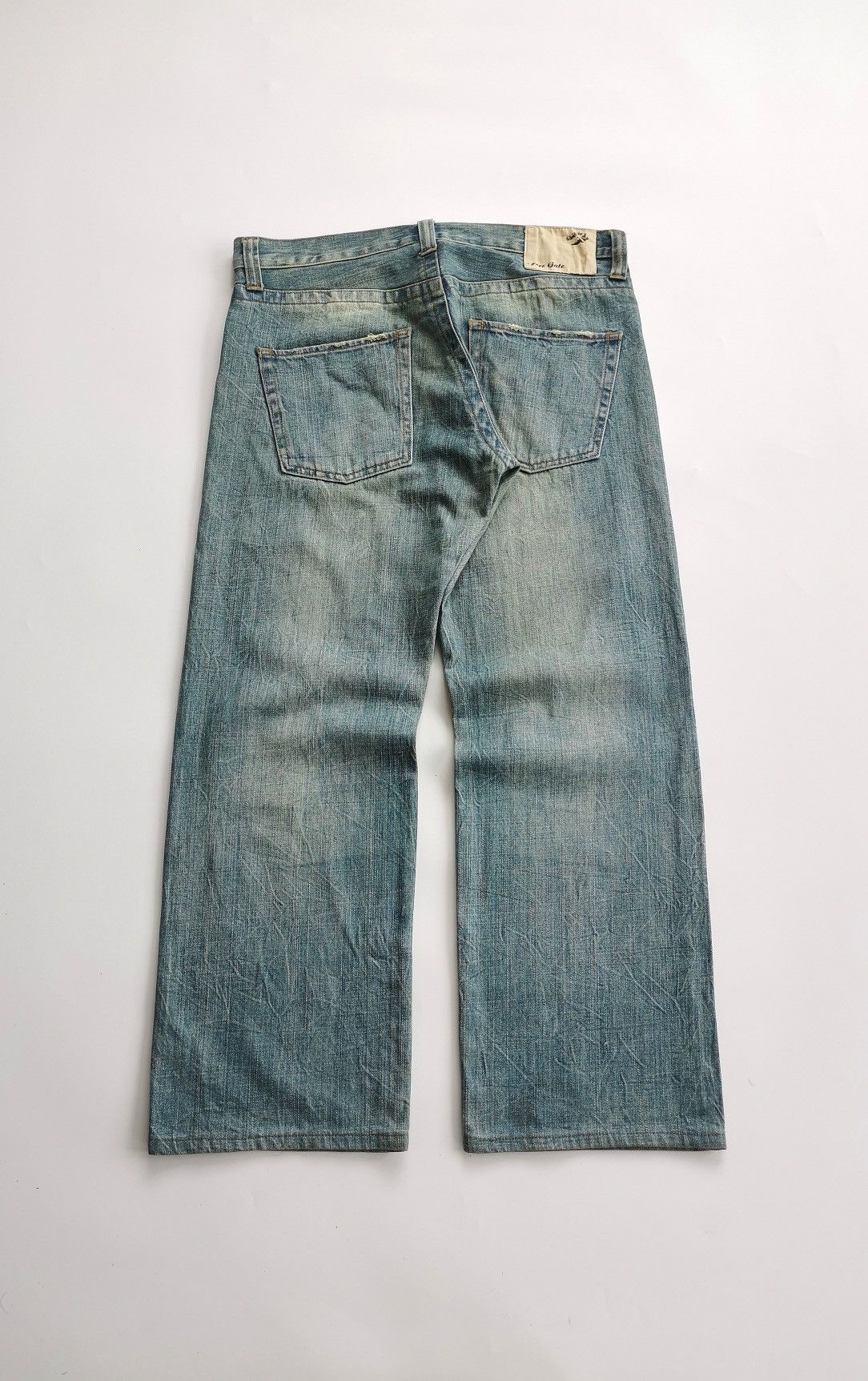 Japanese Brand Thrashed Free Gate Japan Distressed Dirty Jeans Size US 34 / EU 50 - 5 Thumbnail
