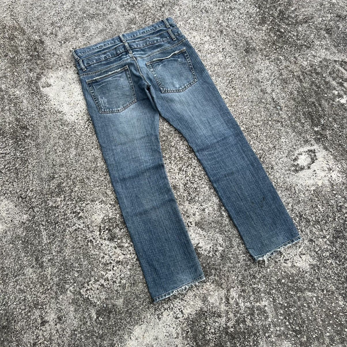 If Six Was Nine “DOUBLE WAIST” DISTRESS ACID WASH PUNK STYLE JEANS Size US 35 - 10 Thumbnail