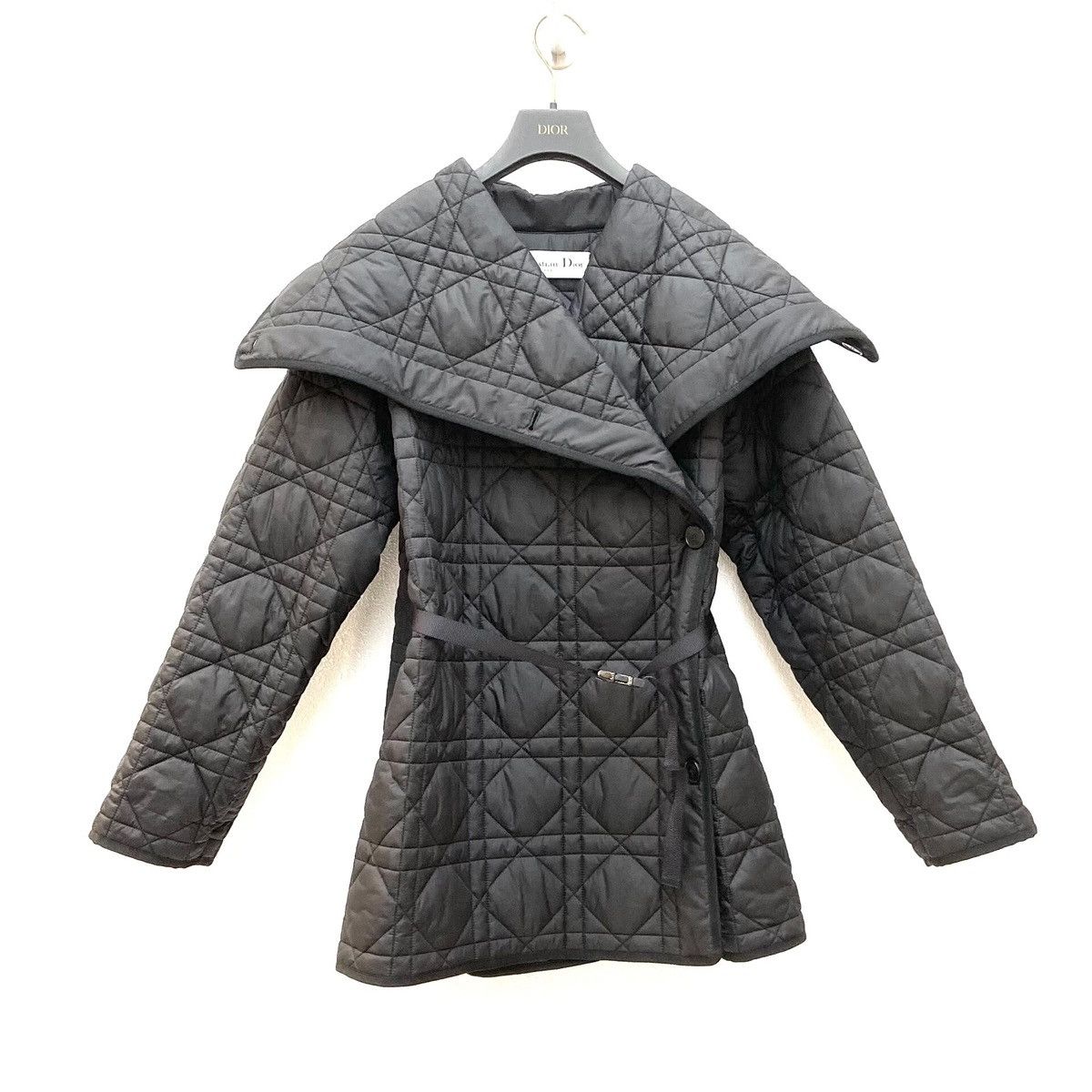 Dior Dior Macrocannage Belted Peacoat Size XS / US 0-2 / IT 36-38 - 1 Thumbnail