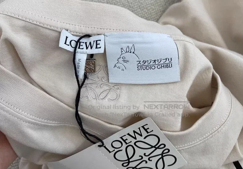 Loewe Loewe Letter Printed Cotton Little Grey Rabbit Short Sleev Size XL / US 12-14 / IT 48-50 - 2 Thumbnail