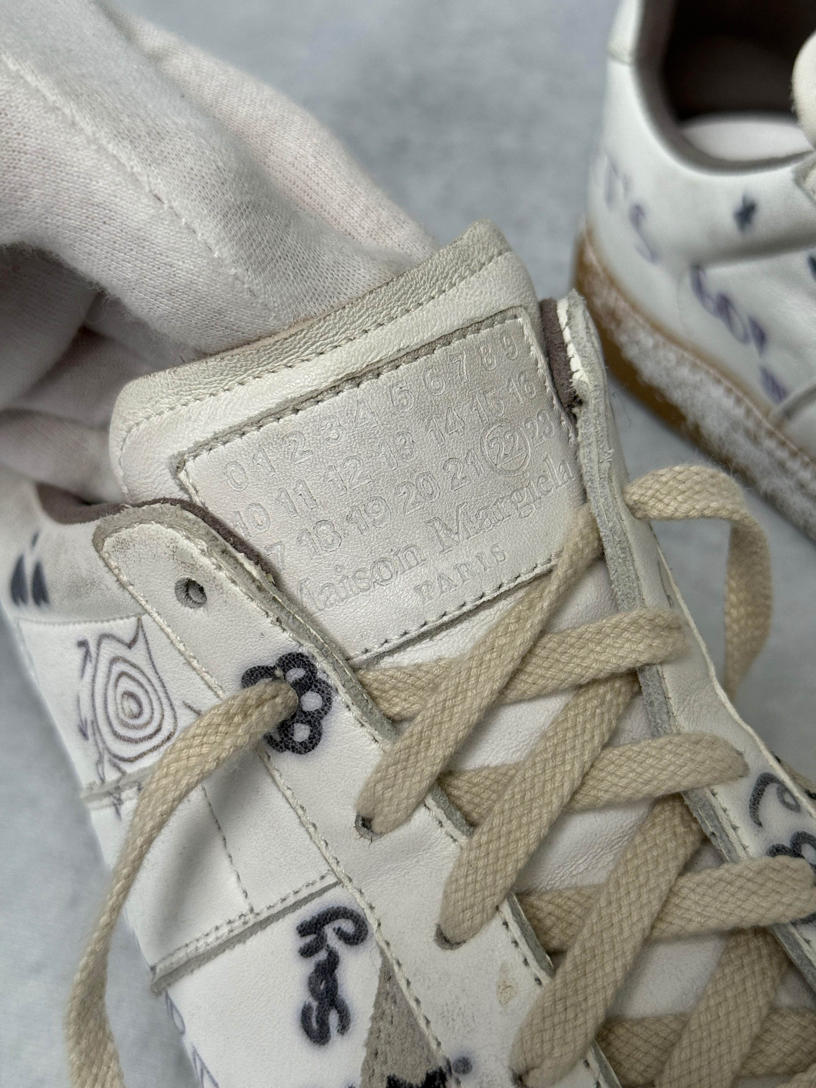 Maison Margiela Maison Margiela GATs 'Vintage Graffiti' Size US 7 / EU 40 - 8 Thumbnail