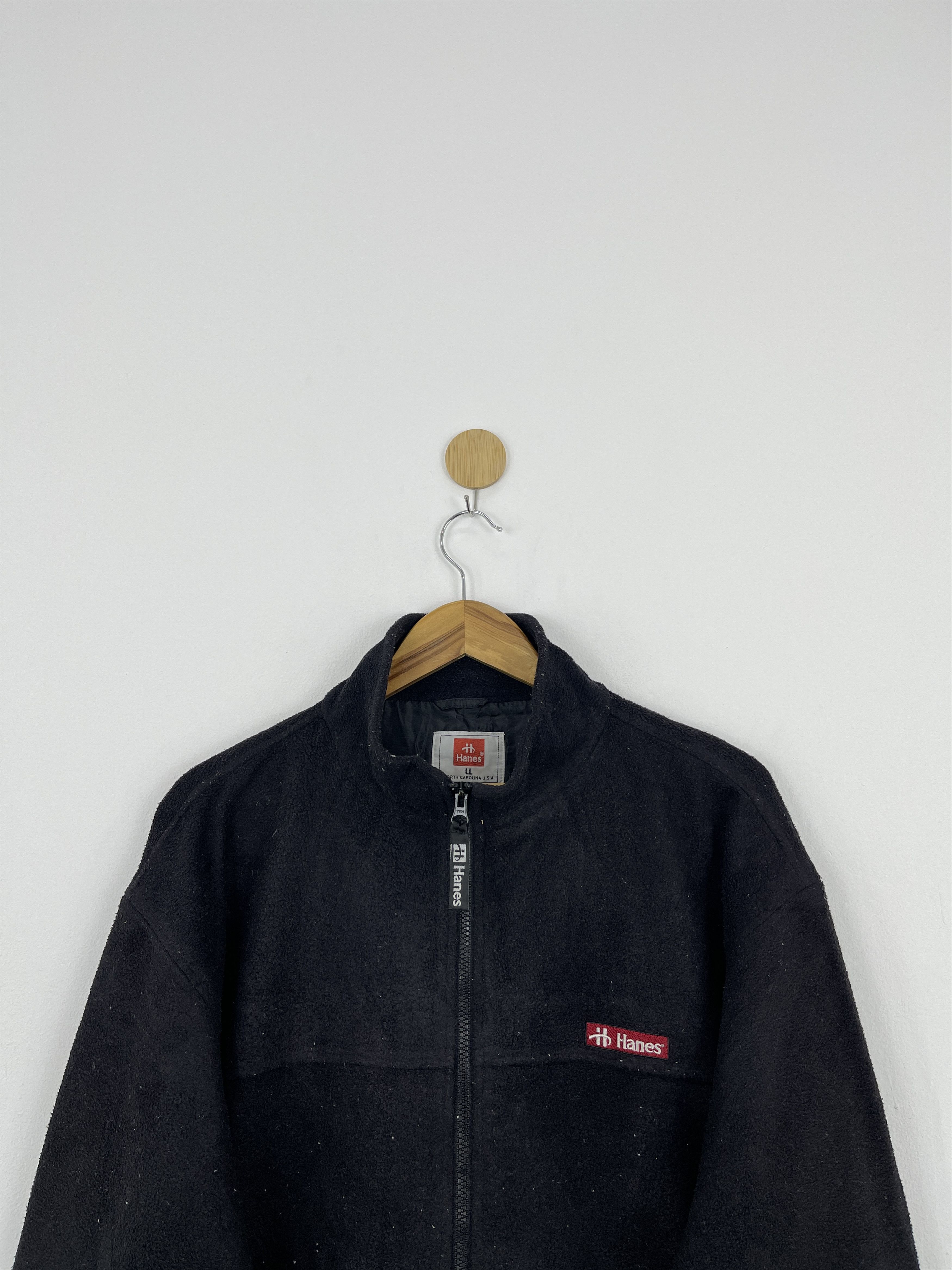 Hanes Vintage 90’s Hanes North Carolina USA Fleece Jacket JA0036 Size US XL / EU 56 / 4 - 3 Thumbnail