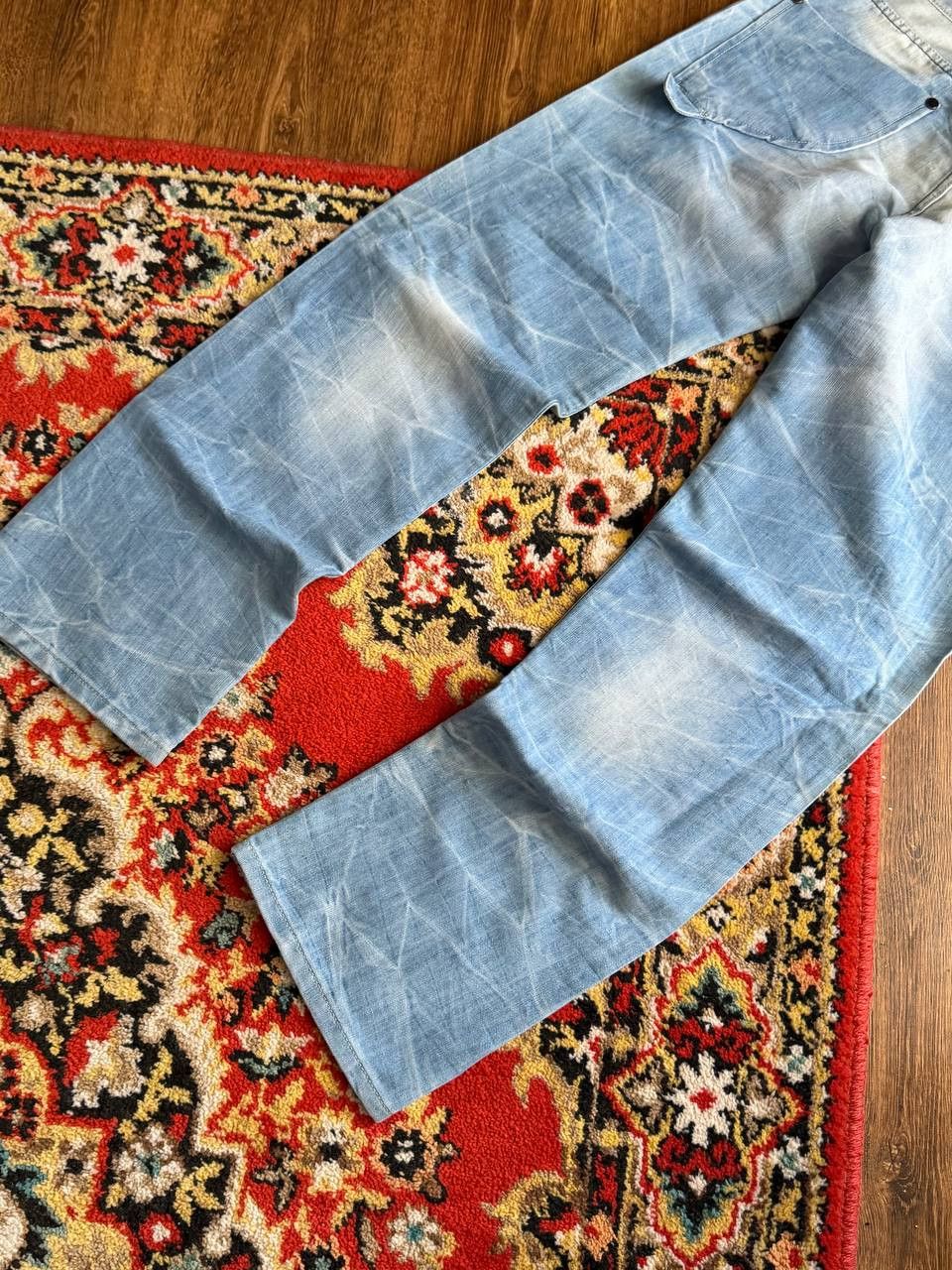 Japanese Brand Vintage 00's Flared Bootcut Baggy Balenci Style Jeans Size US 32 / EU 48 - 12 Thumbnail