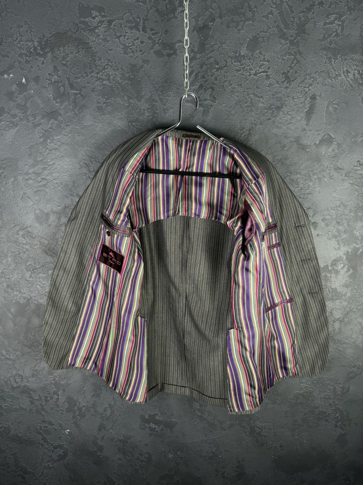 Etro Etro Milano Suit Stripes Wool Lana Size 48 Size 48R - 10 Thumbnail