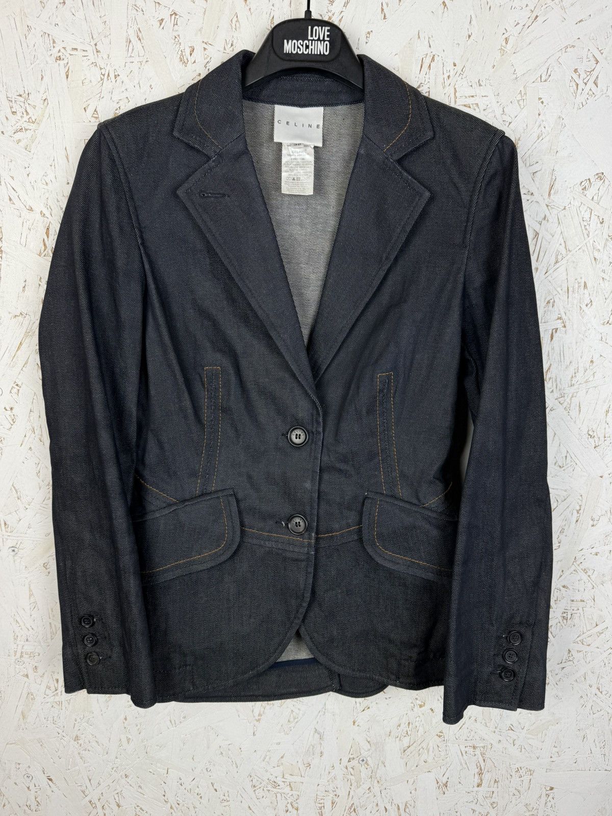Celine Celine Denim Cotton Tailored Blazer Size 36 Size XS / US 0-2 / IT 36-38 - 1 Thumbnail