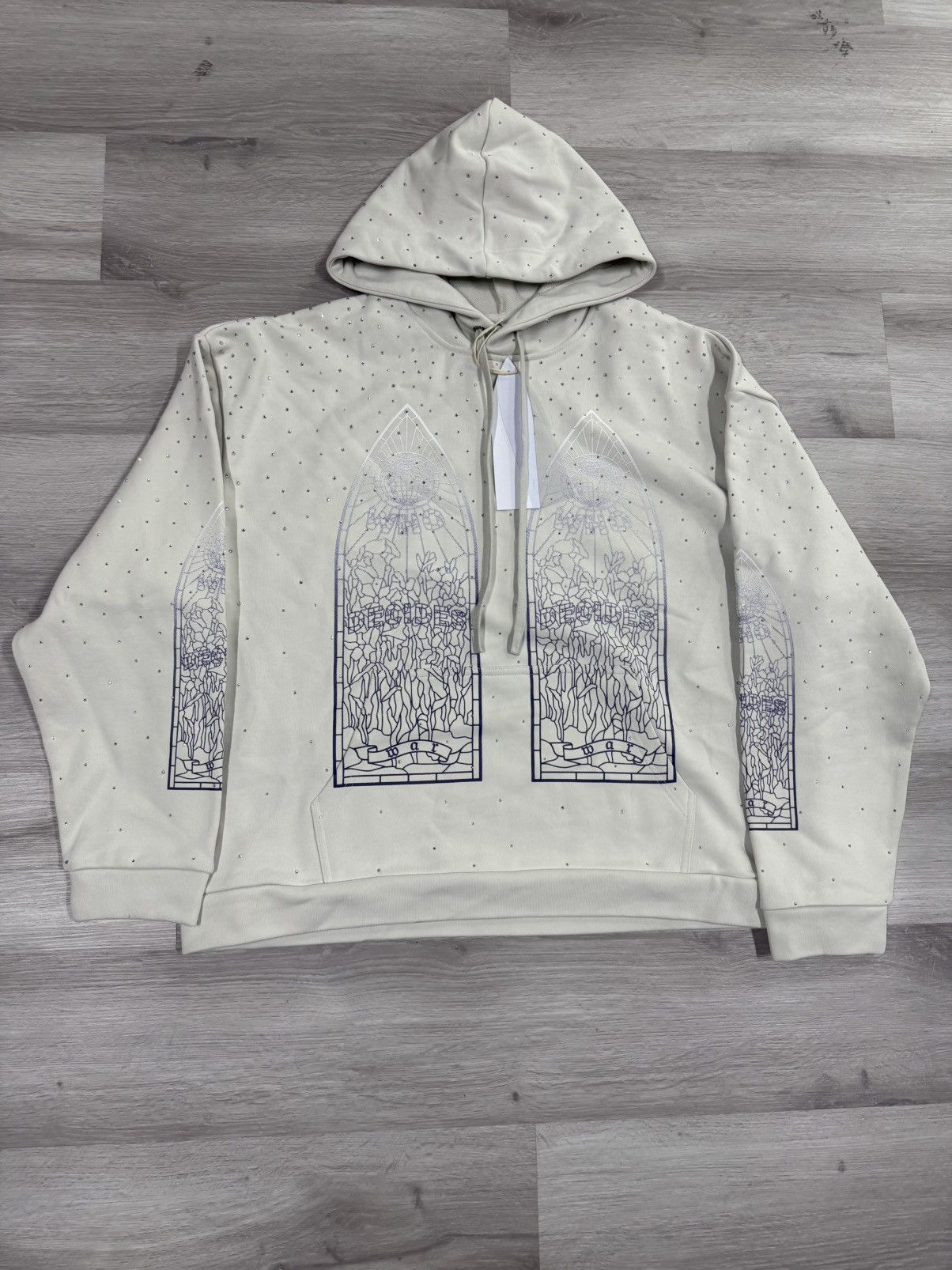 Who Decides War Rhinestone Pullover Hoodie