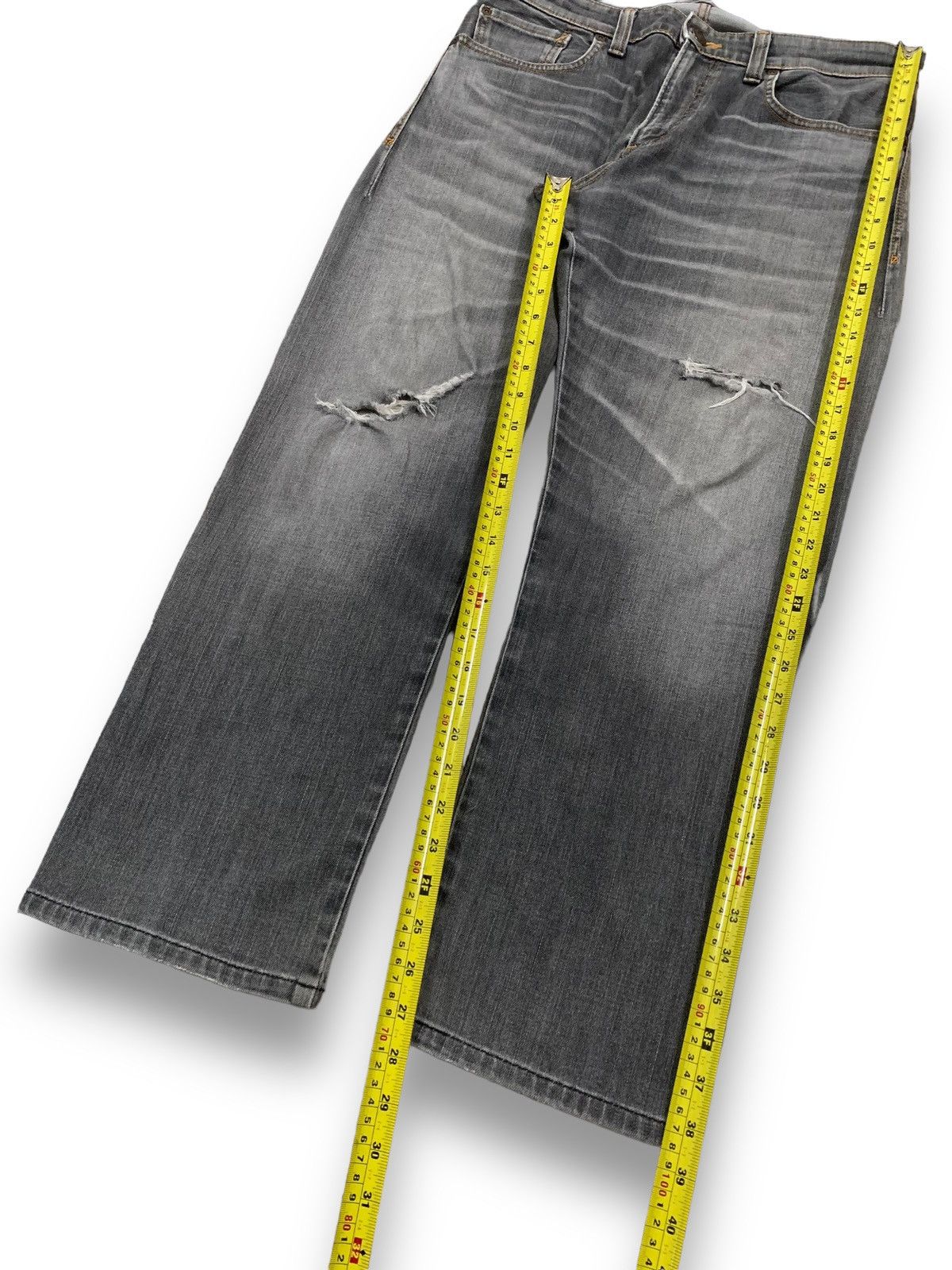 Edwin Vintage Edwin 503Zero Faded Baggy Distressed Grunge Jeans Size US 33 - 13 Thumbnail