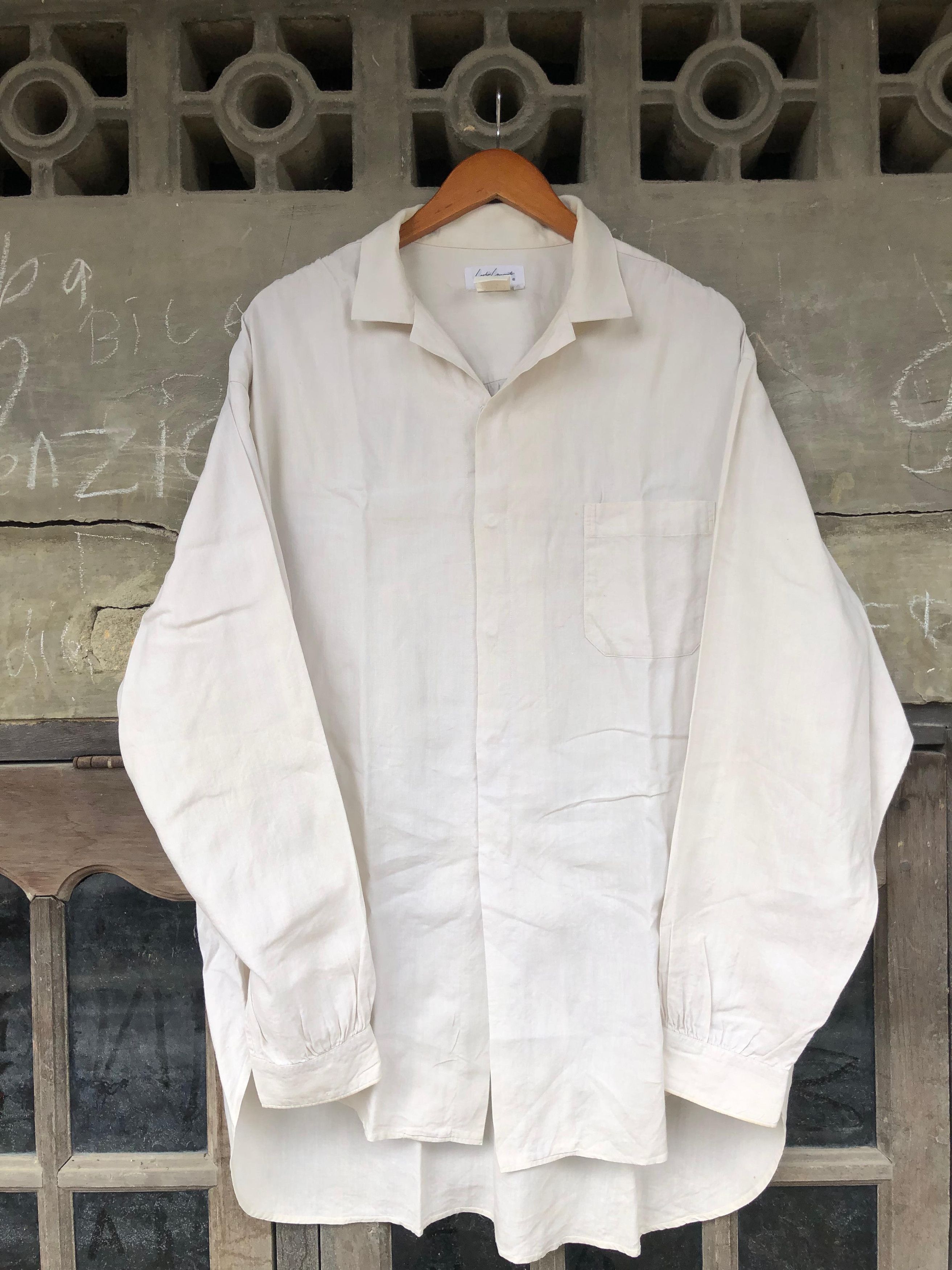 Yohji Yamamoto Yohji Yamamoto PourHomme Linen Shirt Size US M / EU 48-50 / 2 - 1 Thumbnail