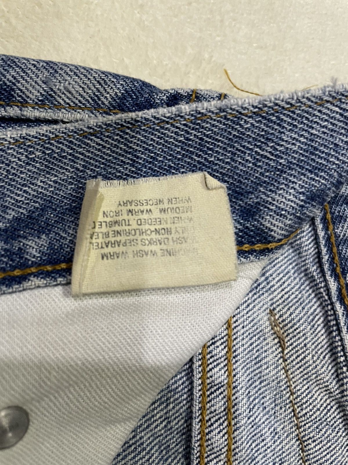Edwin Vintage EDWIN Baggy Distress Mudwash Denim Jeans Size US 32 / EU 48 - 10 Thumbnail