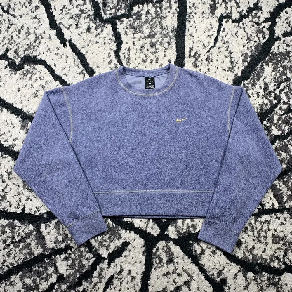 Other Nike cropped fleece sweatshirt logo sherpa vintage style y2k Size L / US 10 / IT 46 - 1 Thumbnail