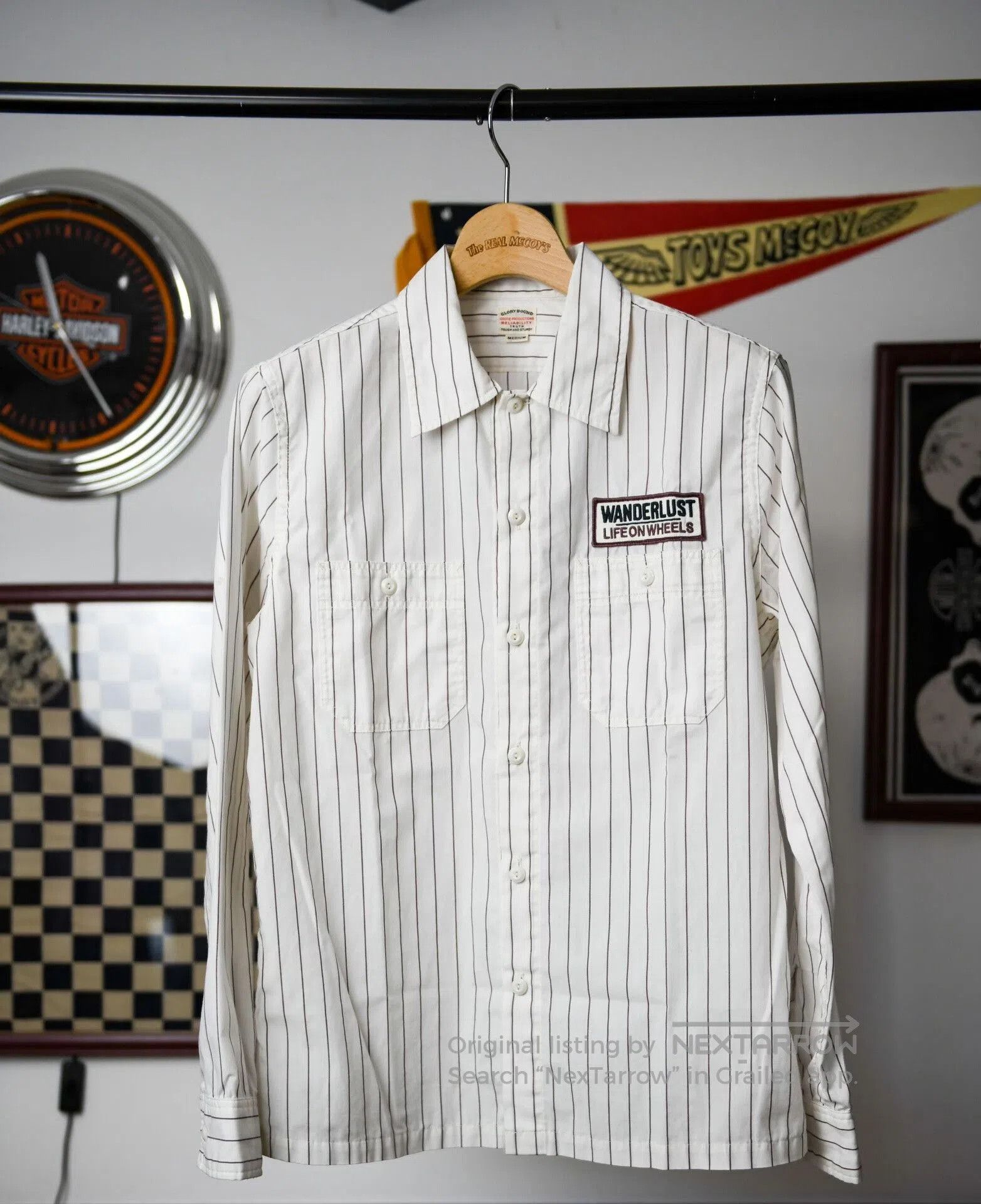 Japanese Brand Striped Cootie Shirt with Embroidery. Size US M / EU 48-50 / 2 - 2 Thumbnail