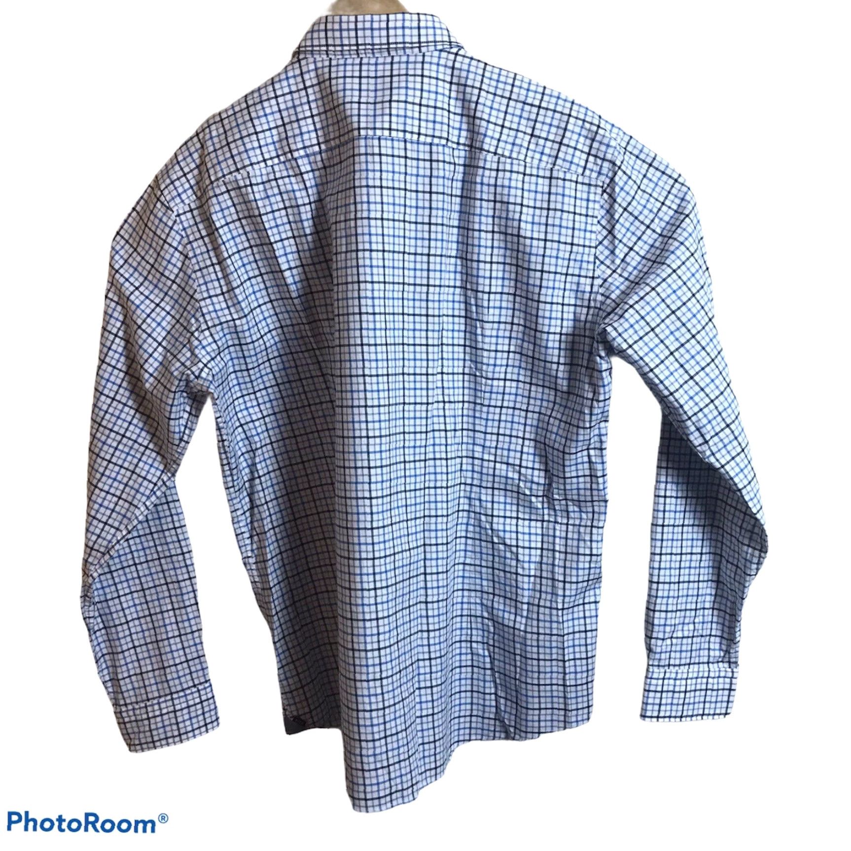 Vintage BOSS Hugo Boss Button Down Shirt Mens XL LS Slim Fit 100% Cotton Blue Check Plaid NEW Size US XL / EU 56 / 4 - 5 Thumbnail