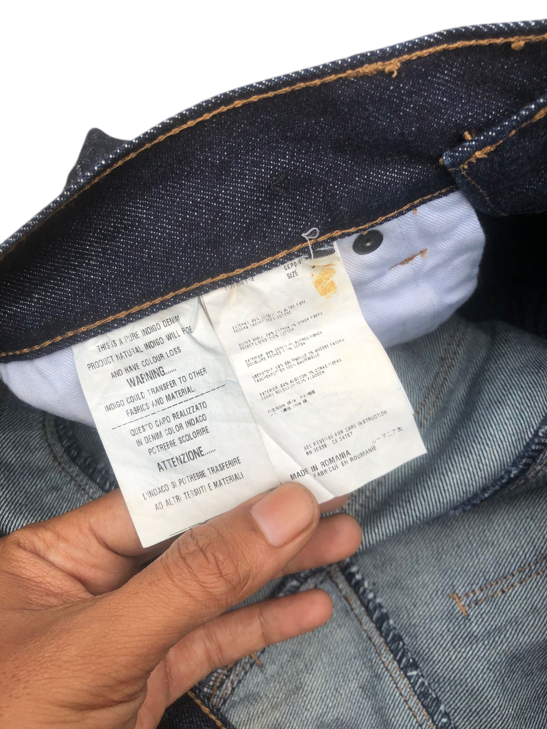 Prada 💯Authentic PRADA MILANO Tapered Fit Indigo Dark Blue Jeans Size US 31 - 10 Thumbnail